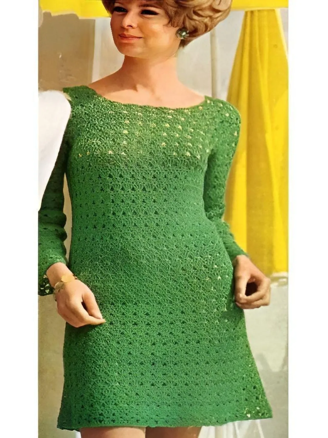 Dress Crochet Pattern , easy dress crochet, women dress flared sleeves, dress pattern, Dress Crochet Pattern , easy dress crochet, women dress flared sleeves, dress pattern,