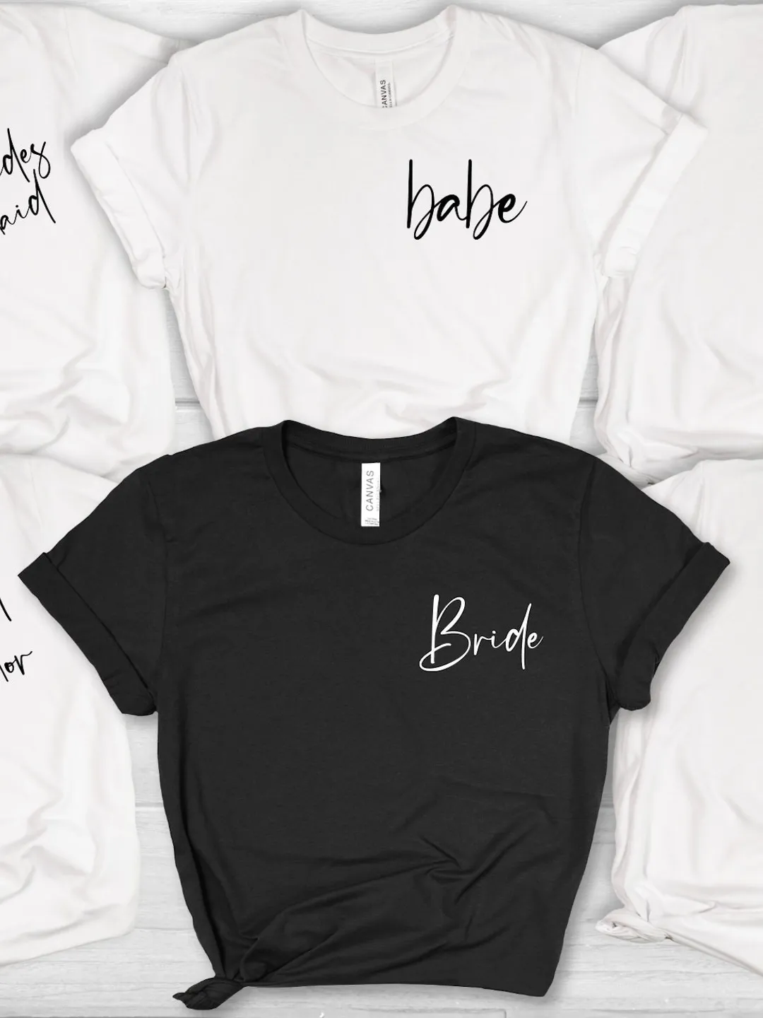 Bachelorette Party Shirts: Bride, Bridesmaid, Maid of Honor