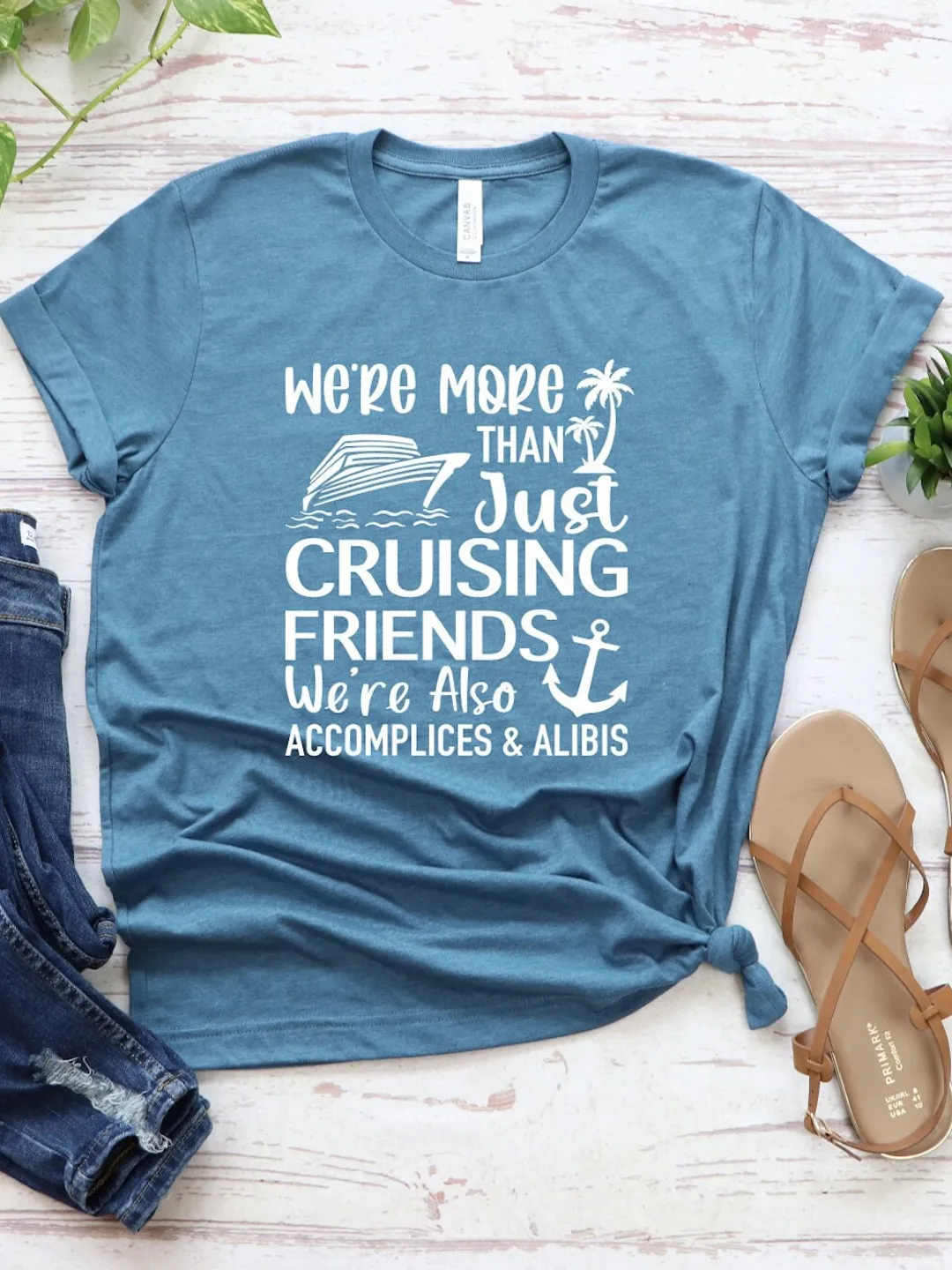 Cruise Life Tee, Friends Vacation Shirt, Summer Trip (Unisex and Women's Cotton Blend)