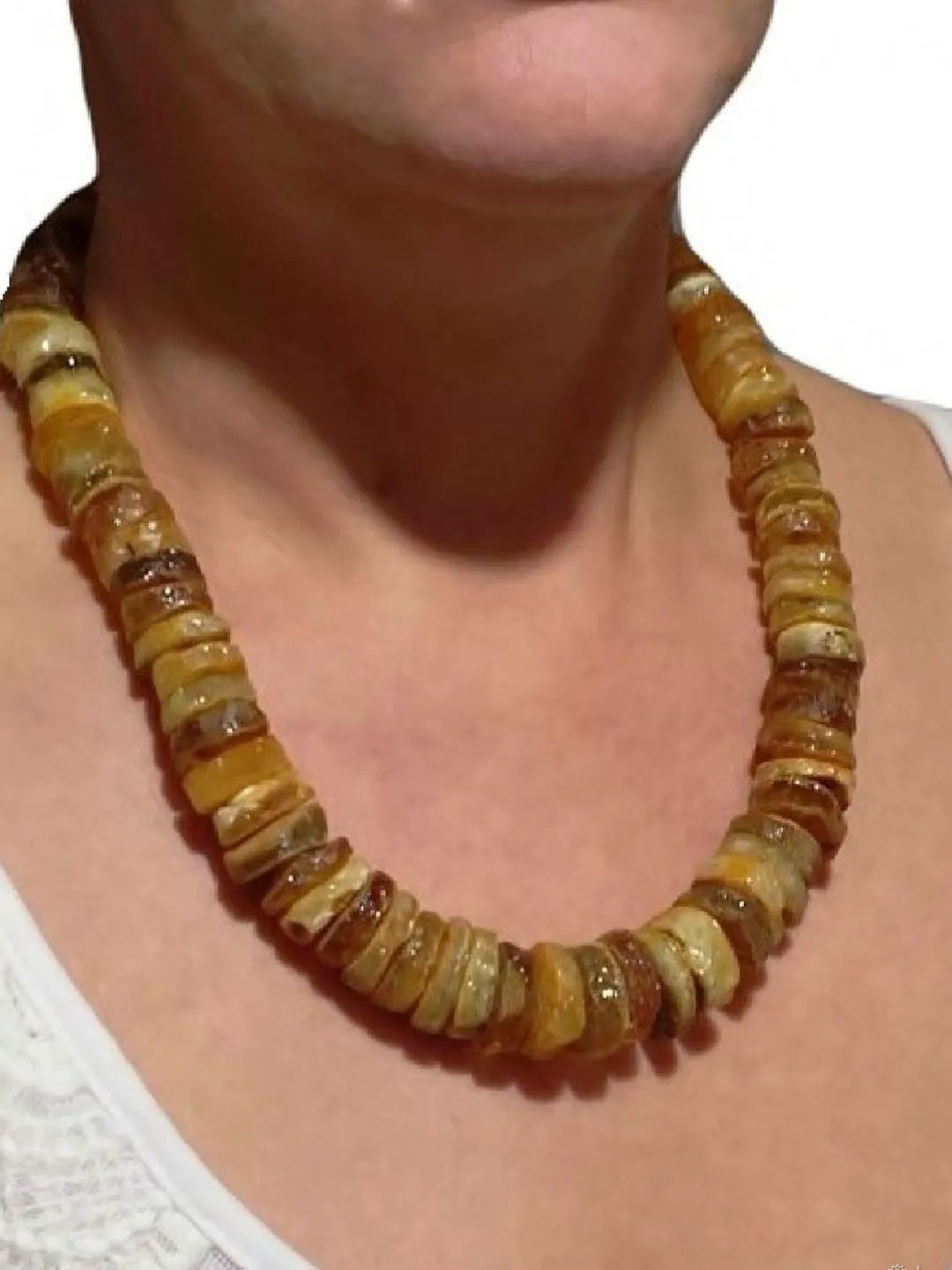 Raw Amber necklace Healing Gemstone
Big bead necklace Gift for woman
Genuine Baltic Amber jewelry
Yellow Natural stone beaded necklace