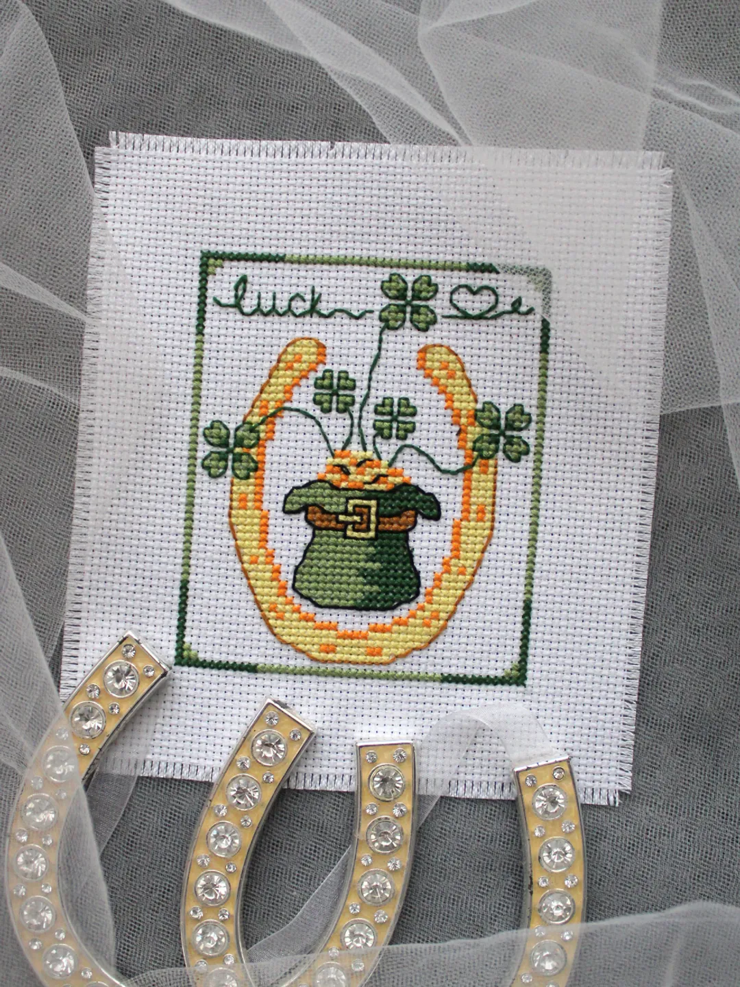 Cross stitch pattern St. Patrick's Day, easy cross stitch chart PDF