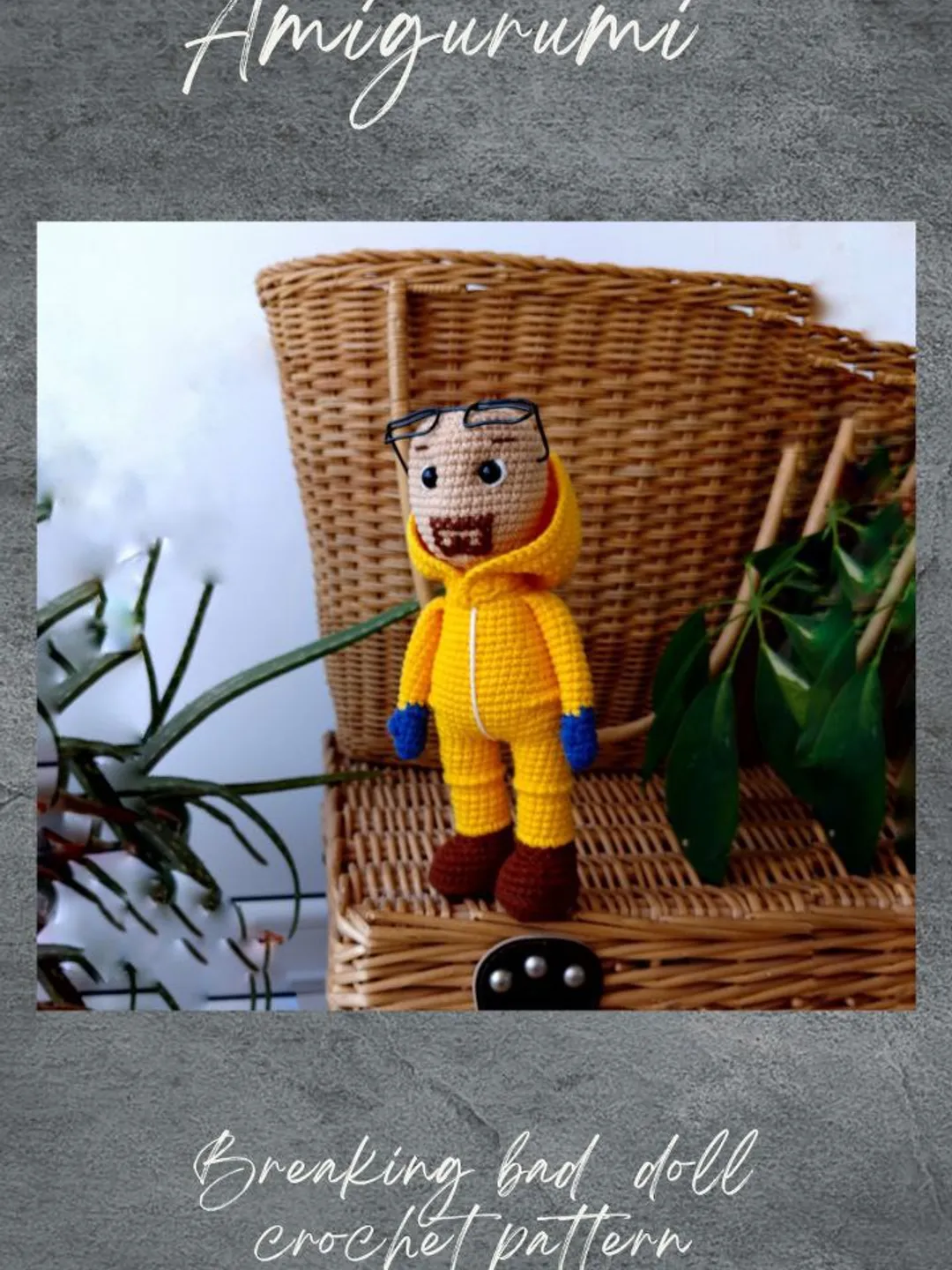 Amigurumi Walter White crochet pattern. Amigurumi Breaking Bad doll crochet pattern. Amigurumi Boy doll crochet pattern