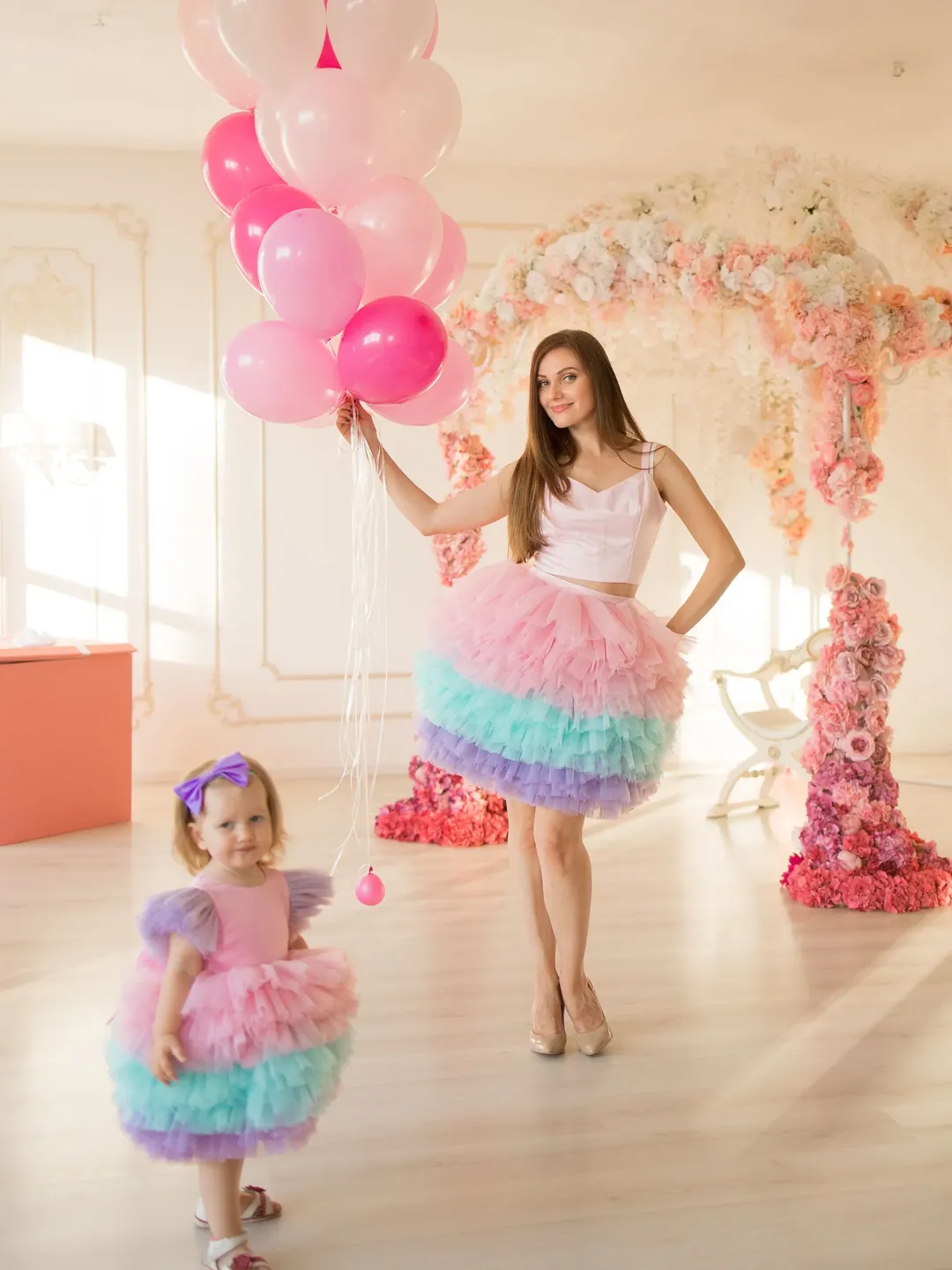 Unicorn Dresses, Mommy And Me Dresses For Photoshoot, Rainbow Matching Dresses, Birthday Party Outfits, Summer Dresses, Baby Tutu Dress