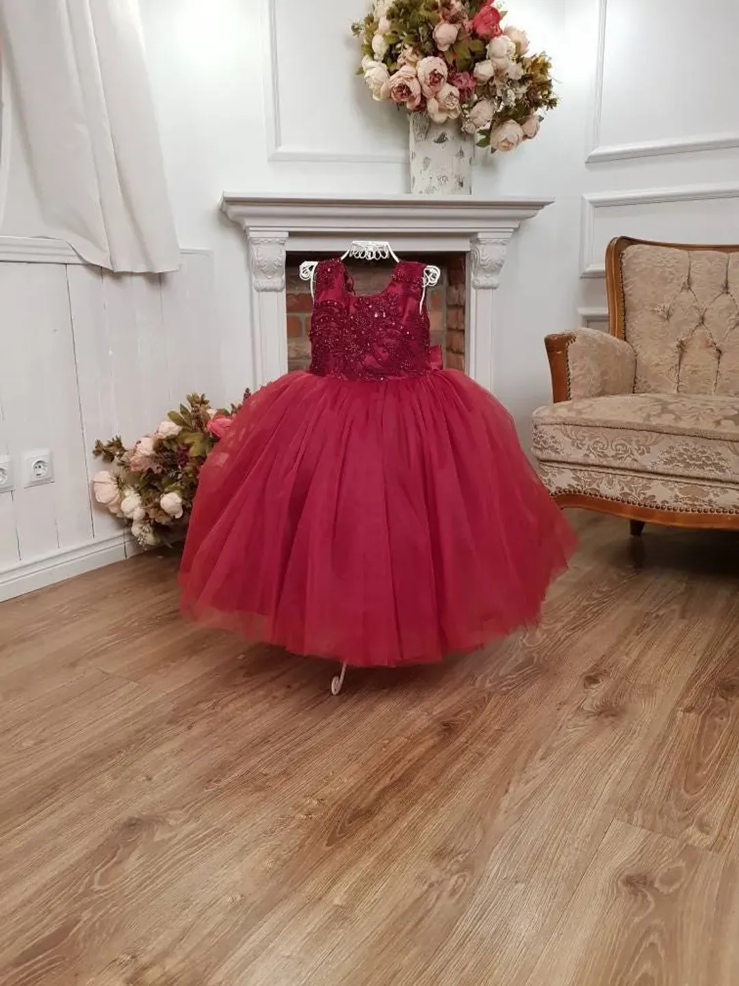 Burgundy lace tutu girls dress Toddler flower girl dress Marsala baby girl birthday dress Tutu lace girls dress Infant Child Pageant wine