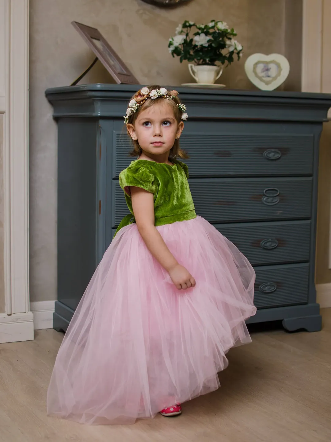 strapless open back dress Baby Girls New Year Red Princess Dress Toddler Birthday Ball Gown – marryshe