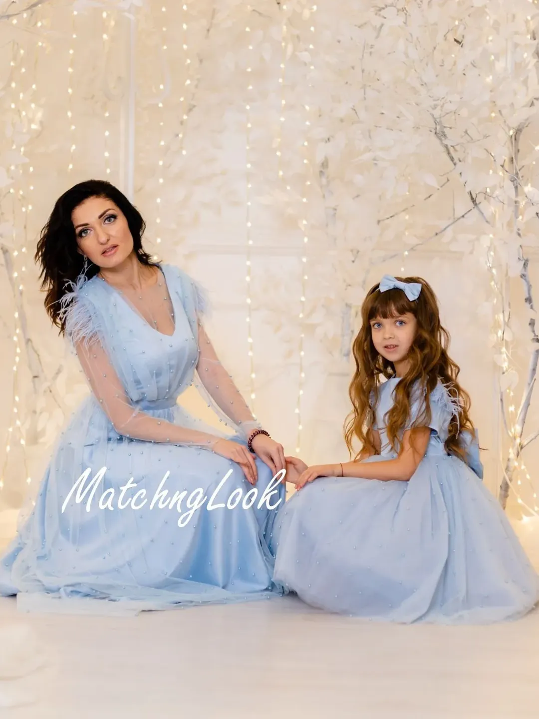 evening dress for mom and daughter Mother Daughter Party Evening Dress Red / 5T