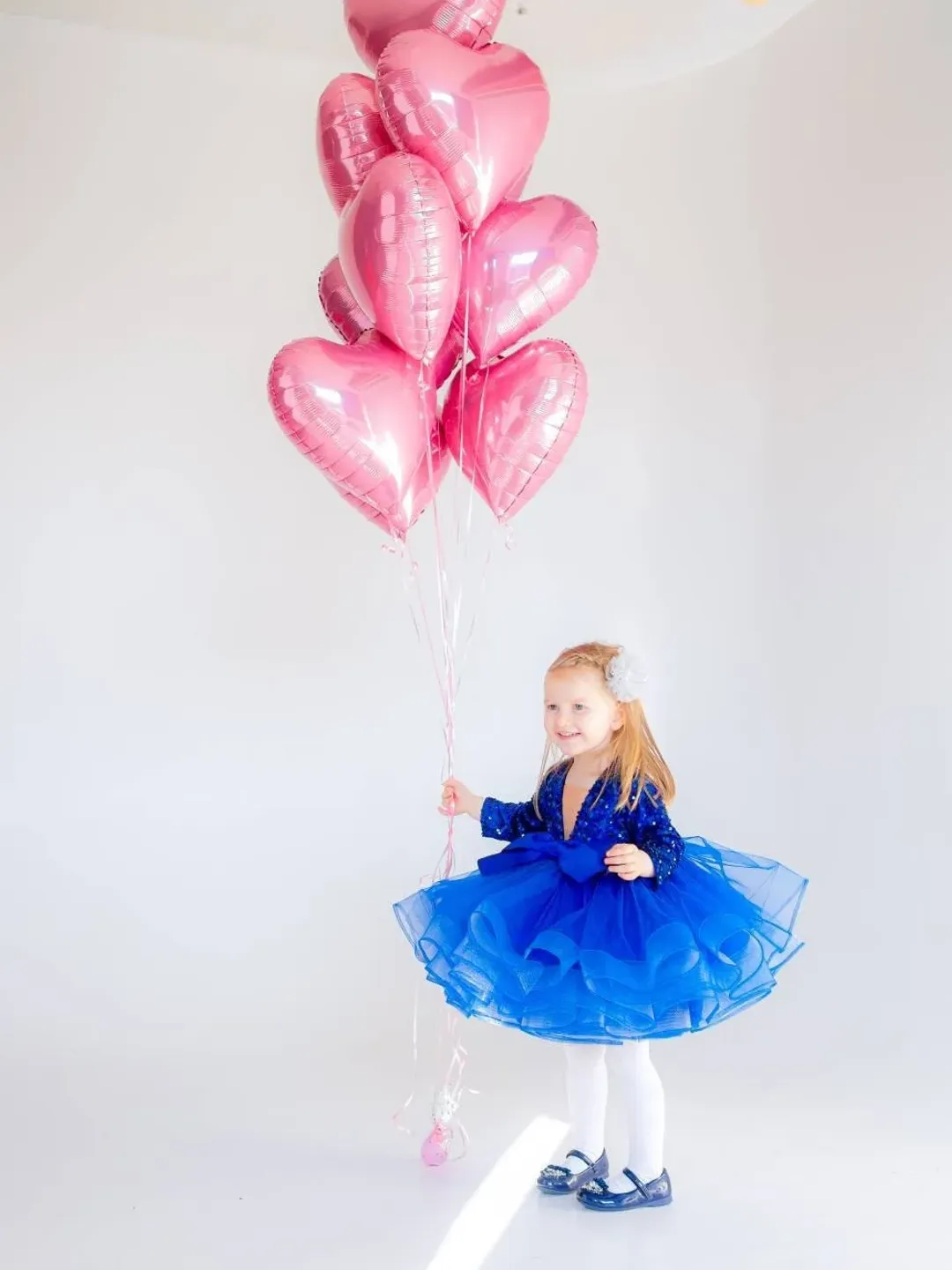 Royal Blue Tutu Dress, 1st Birthday Dress, Hanukkah Dress, Baby Girl Tulle Dress, Flower Girl Dress, Princess Dress, Toddler Party Dress