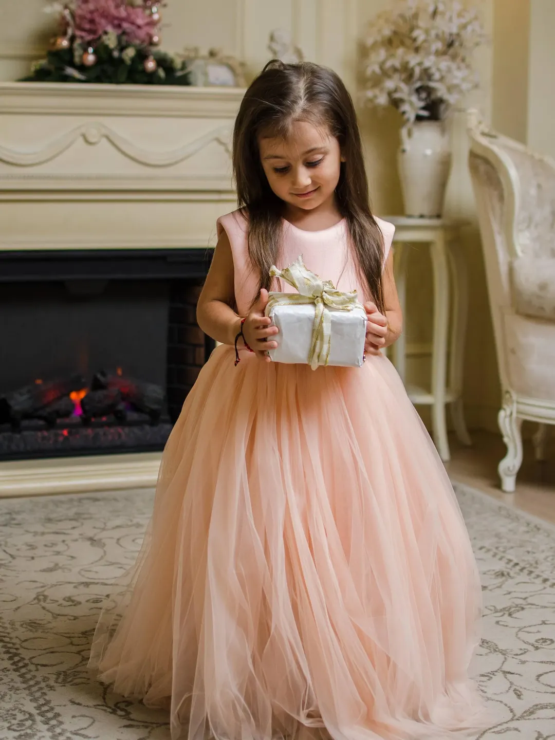 birthday dress 3t Blush Girl Dress, Peach Princess Dress, 1st Birthday Dress, Toddler Gown  Dress, Girl Flower Dress, First Communion Dress, Christening Dress