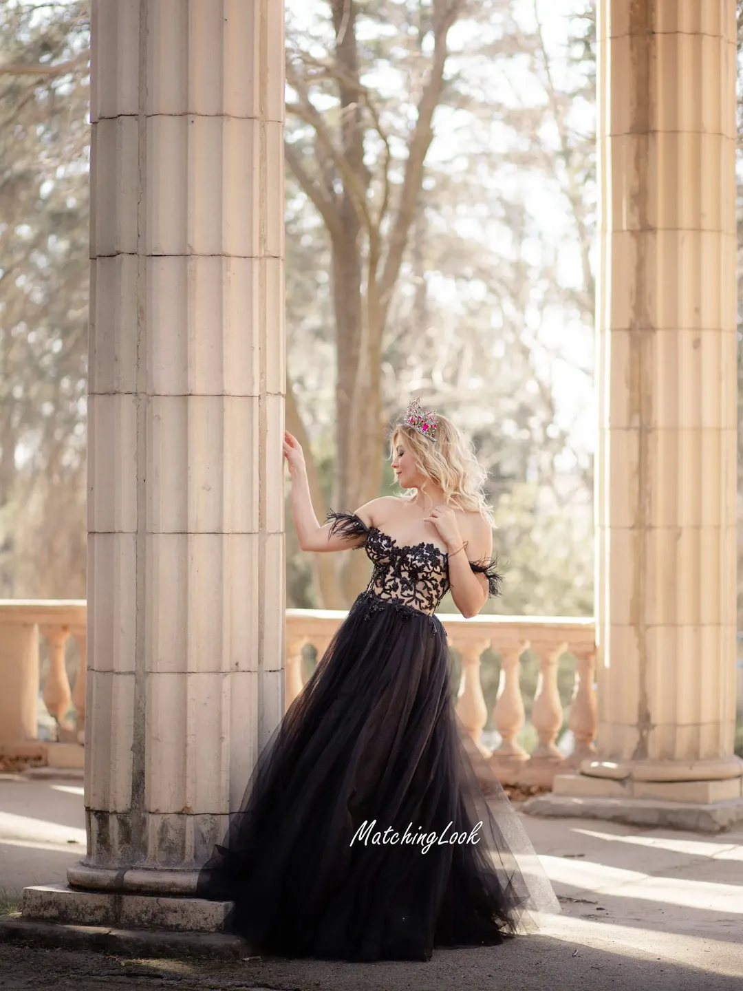 Black Wedding Dress, Black Lace Wedding Dress, Gothic Wedding Dress, Dark Wedding Dress, Tulle Wedding Dress, Bridesmaid Dress, Homecoming