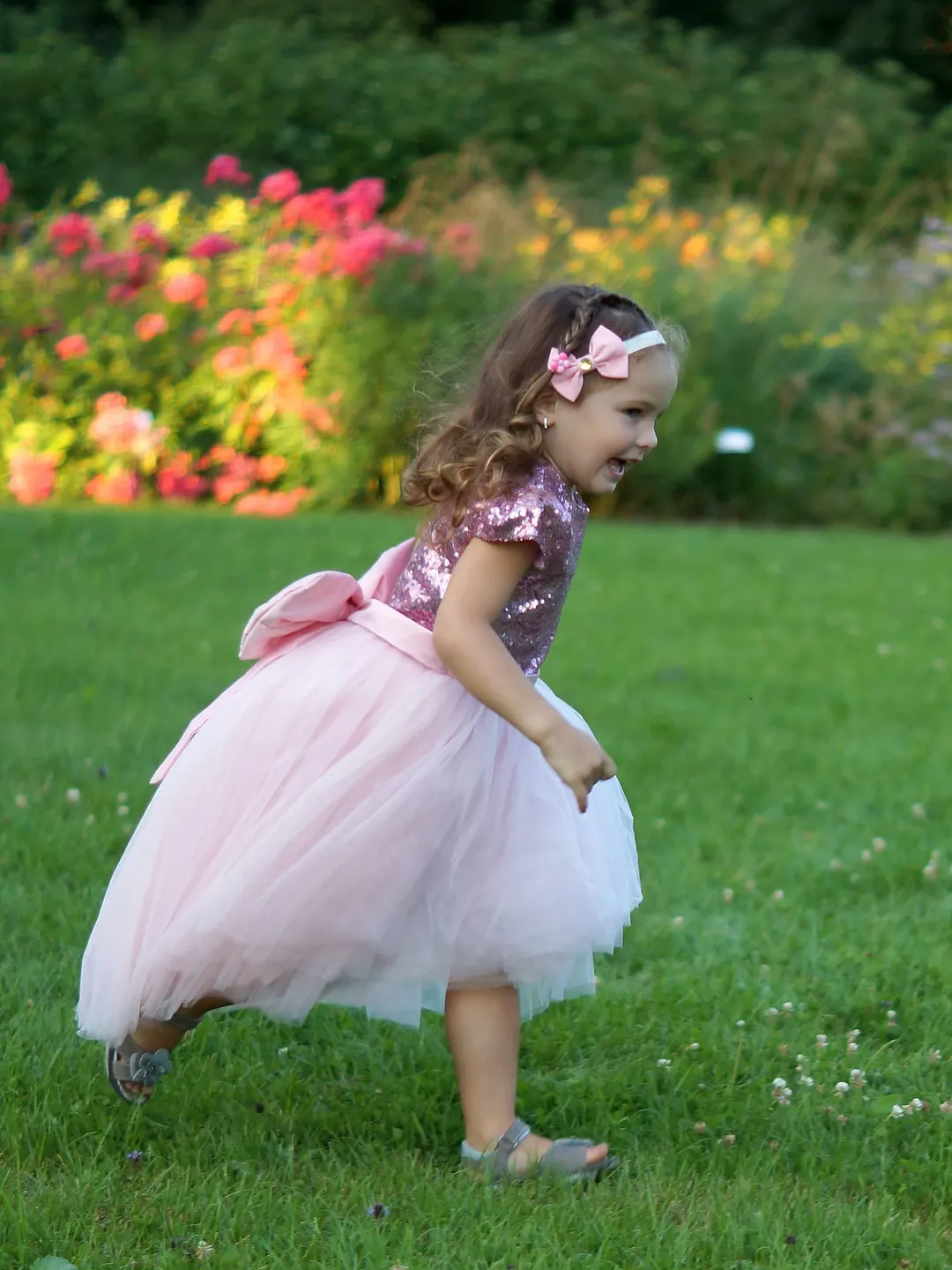 Pink Sequin Dress, Sequin Tutu Dress, Princess Dress, Flower Girl Dress, 1st Birthday Dress, Tulle Formal Dress, Toddler Gown Dress, Elegant