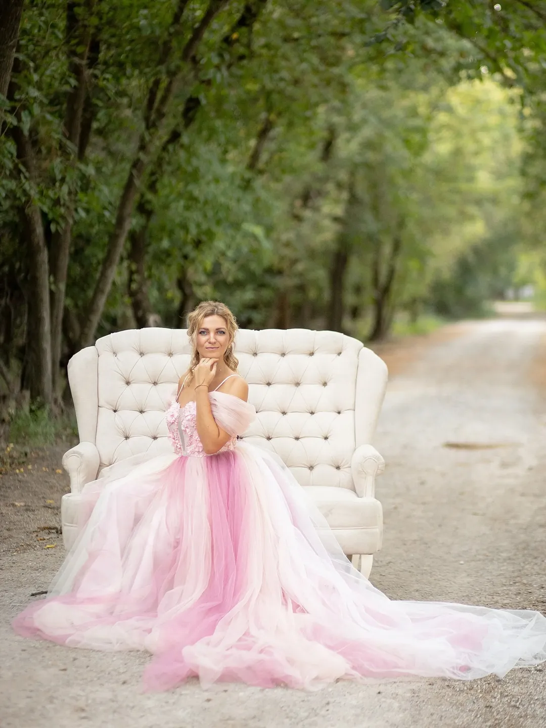 Pink Wedding Dress, Blush Tulle Photoshoot Dress, Princess Bridal Gown, Engagement Gown, Wedding Photoshoot, Special Occasion, Formal Tutu