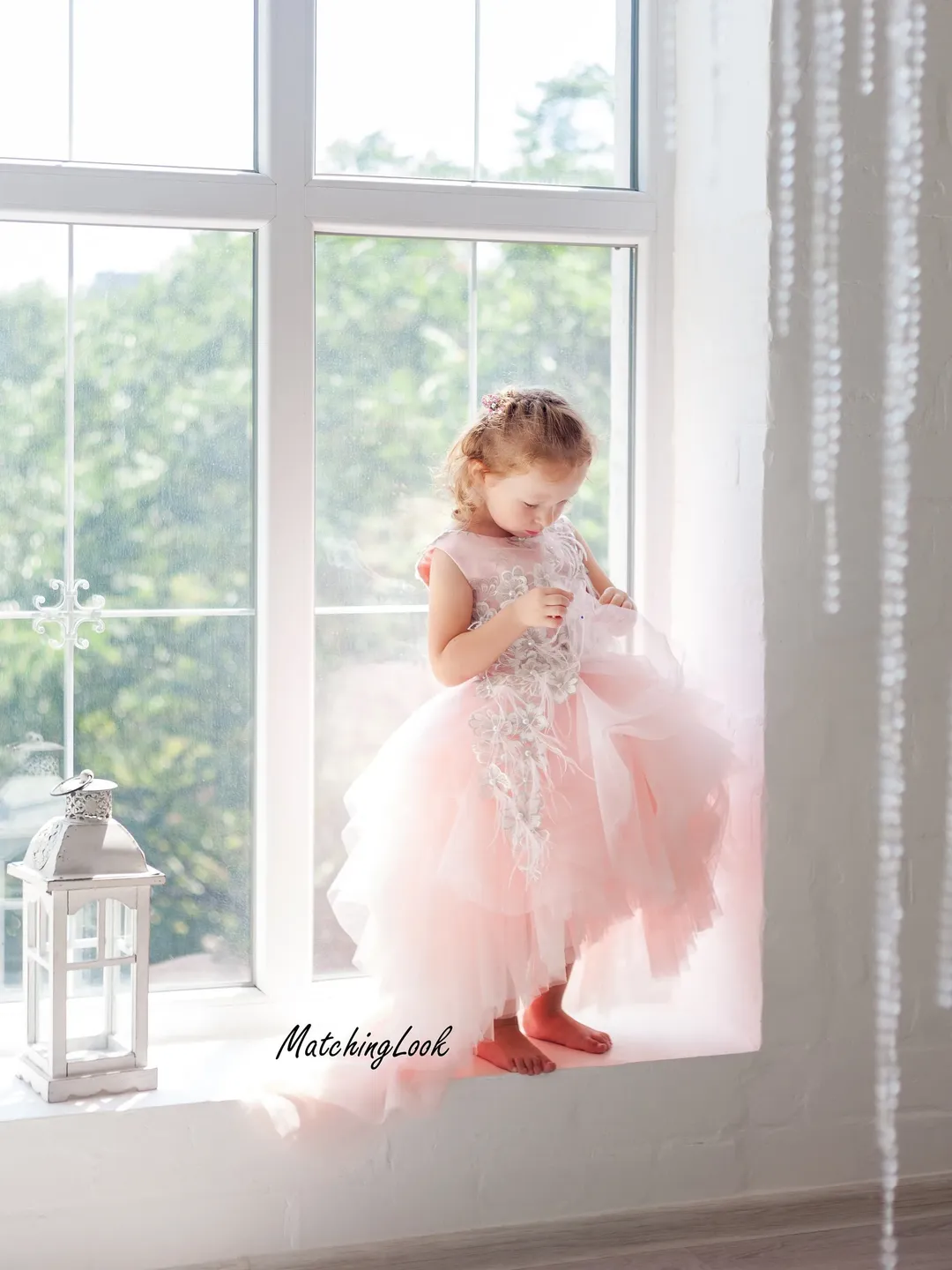 Blush Flower Girl Dress, Tutu Dress For Girls, Princess Dress, Baby Girl Dress, 1st Birthday Dress, Girl Tulle Dress, Photoshoot Dress