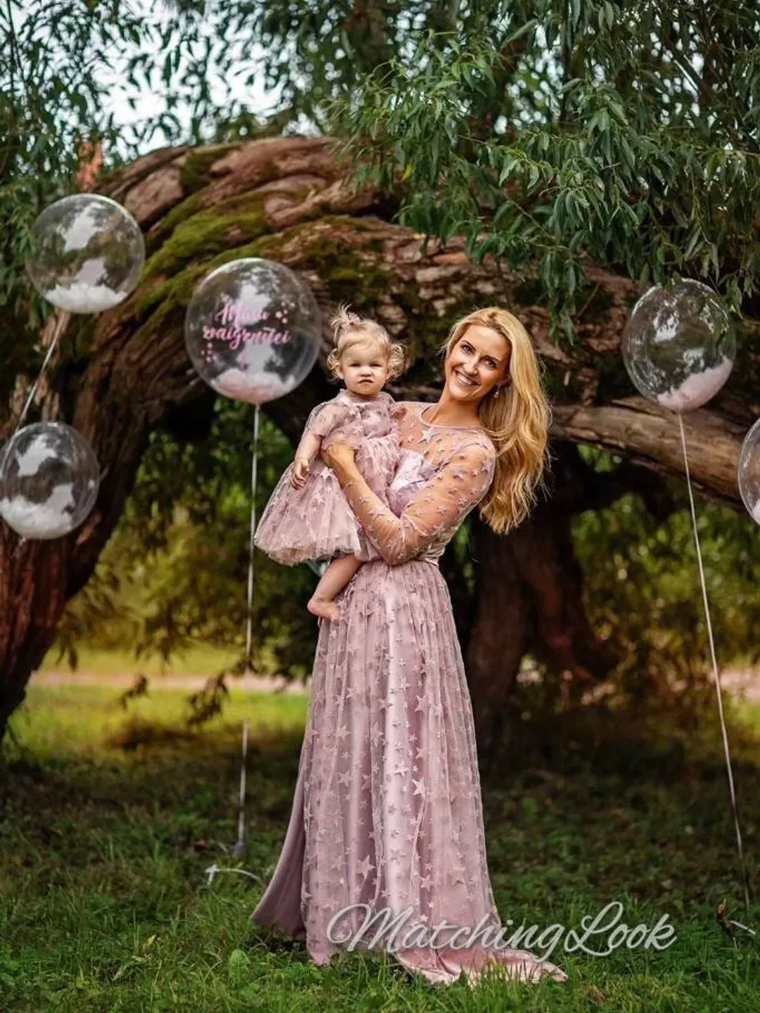 Mommy And Me New Year Dresses, Matching Mother Daughter Outfit, Party Tulle Dress, Formal Dress, New Year Photo Props, Long Sleeve Dress Mommy And Me New Year Dresses, Matching Mother Daughter Outfit, Party Tulle Dress, Formal Dress, New Year Photo Props, Long Sleeve Dress