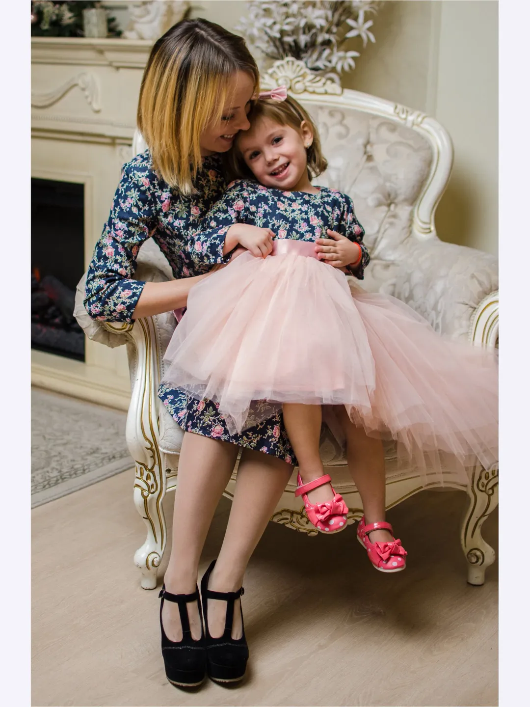 Mother Daughter Matching Dresses, Mommy And Me Dresses, Matching Mom And Baby  Dress