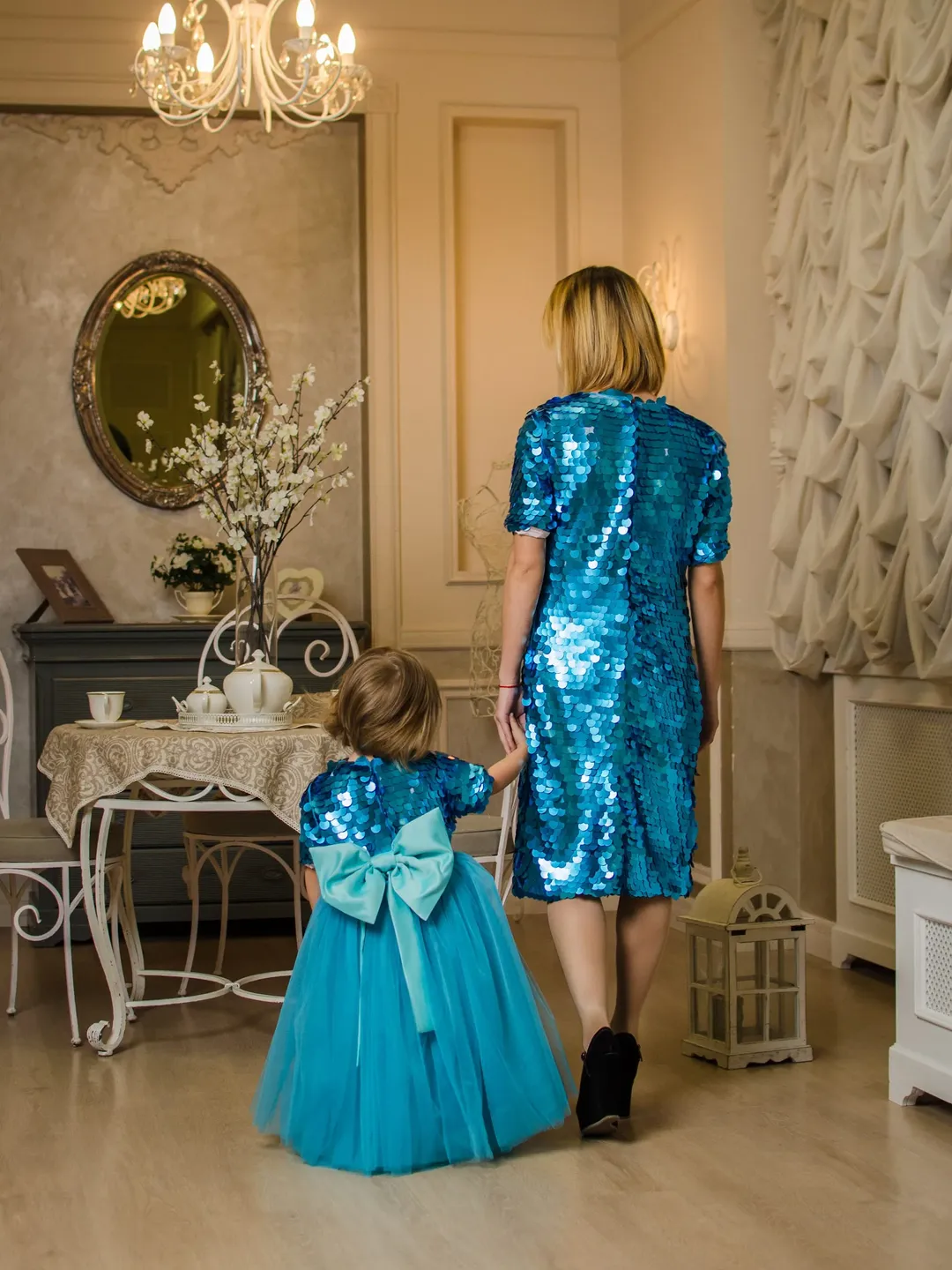 mommy and me sequin dress Mom & Me