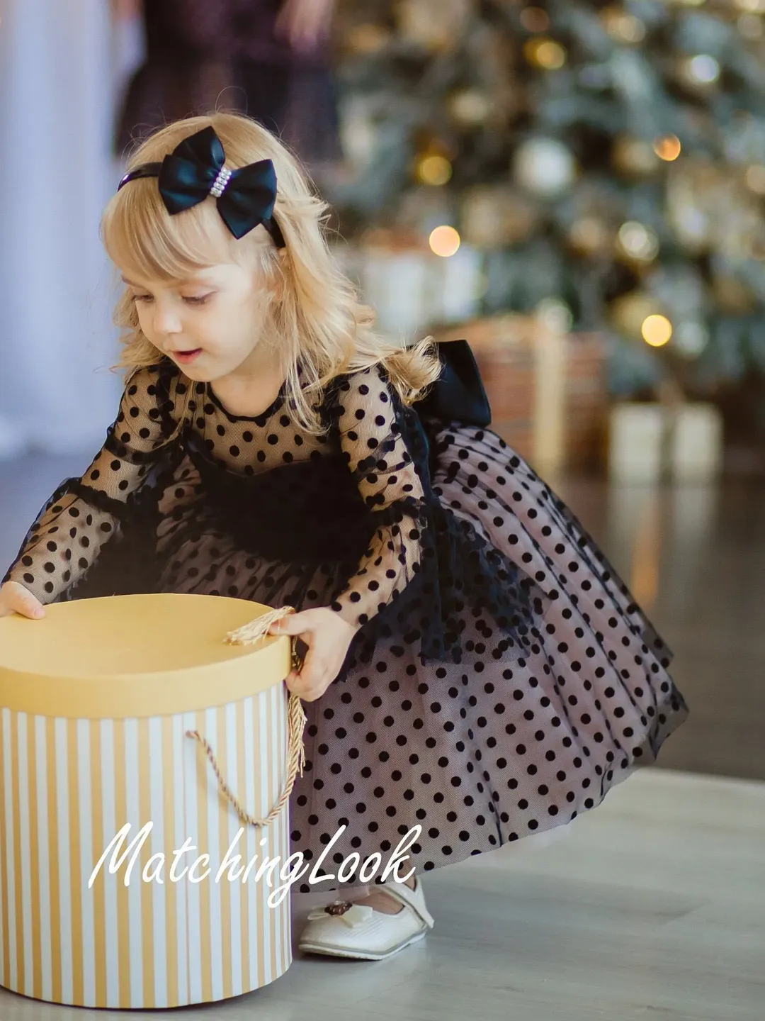 blue dress for baby girl Miss Mouse Polka Dot Dress main image 1