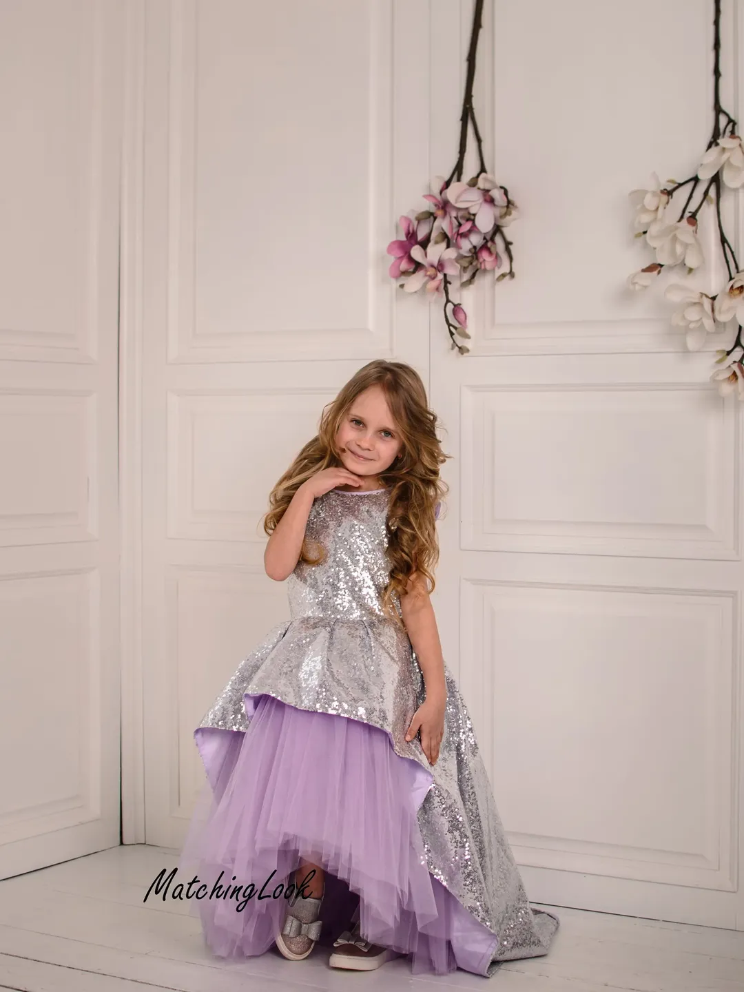 pink and silver birthday dress Birthday Embroidered Dress – The Silver Plum main image 0