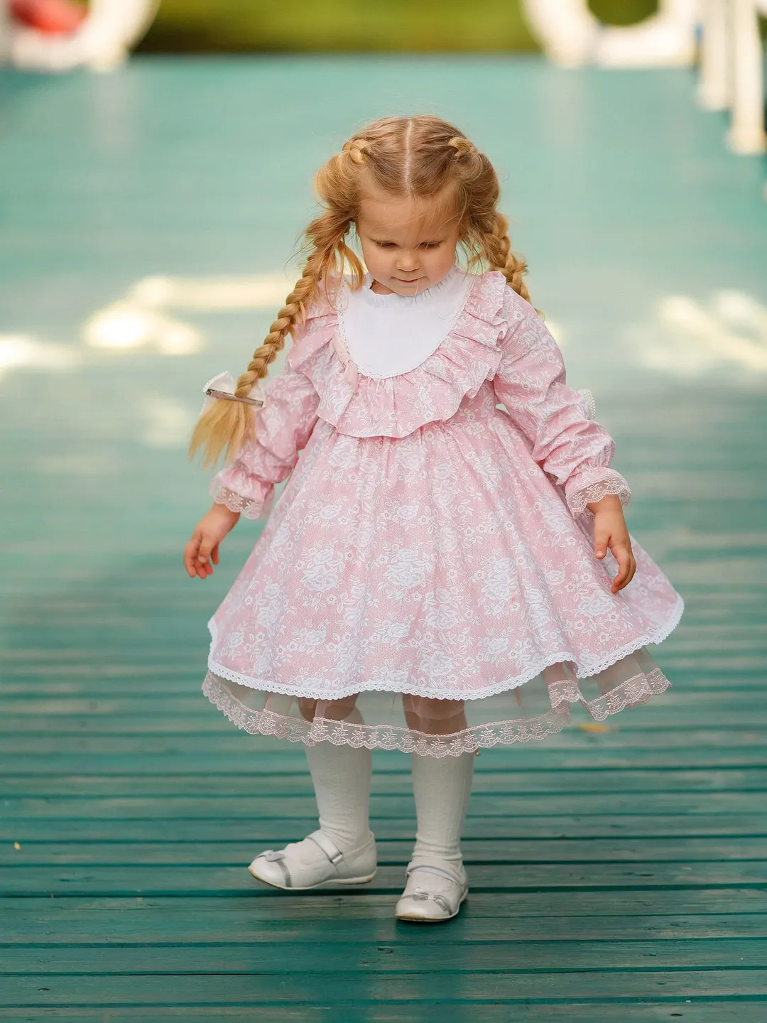 ワンピース JILTU petit frill sleeve dress(pink) AllTerritories_OnBody_28329602