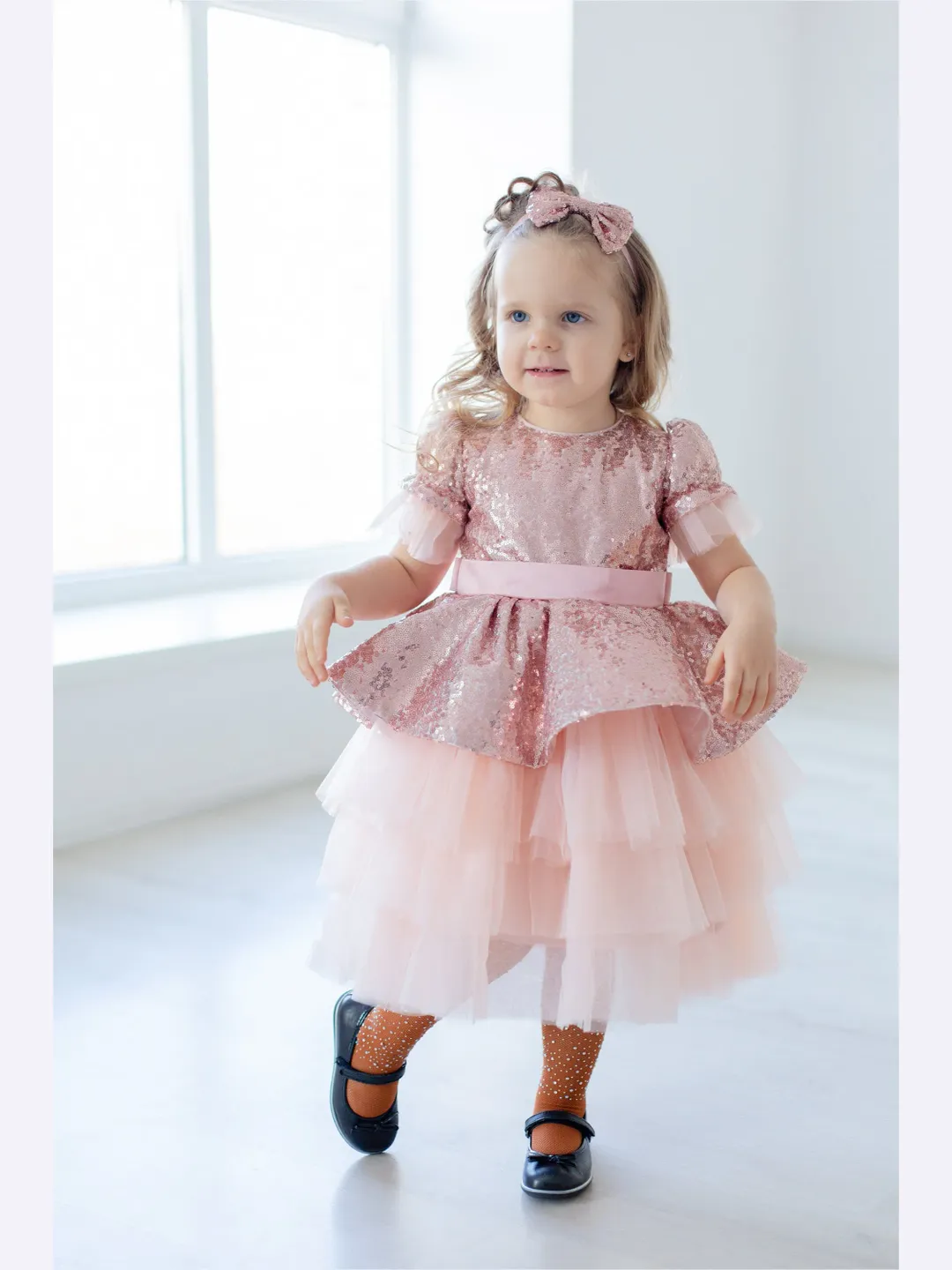 Baby Girl Dress, 1st Birthday Outfit, Baby Girl Tutu Dress, Rose Gold Dress, Baby Tulle Dress, Pink Girl Dress, Princess Dress, Summer Dress