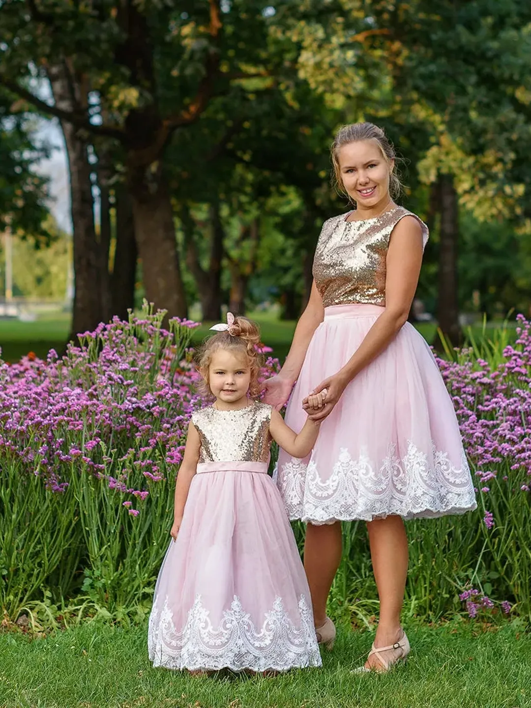 Mother Daughter Matching Dress, Gold Sequin Dress, Matching Mommy And Me Outfit, Matching Tutu Dress, Matching Lace Dress, Blush Dress Girls