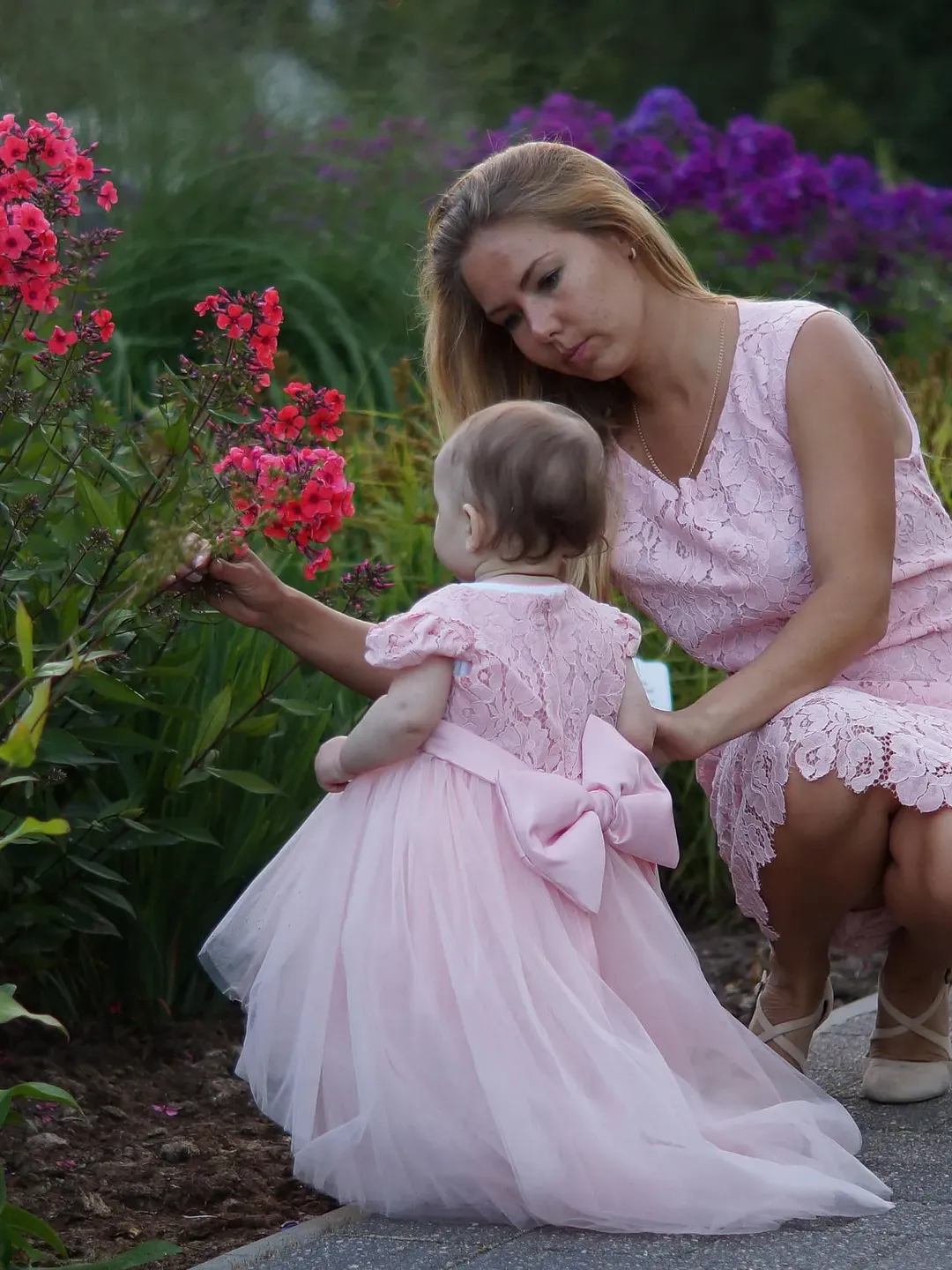 Mother Daughter Matching Dress, Mommy and Me Dress, Mom and Baby Dress, Blush Pink Dress, Matching Lace Dress, 1st Birthday Outfit Matching
