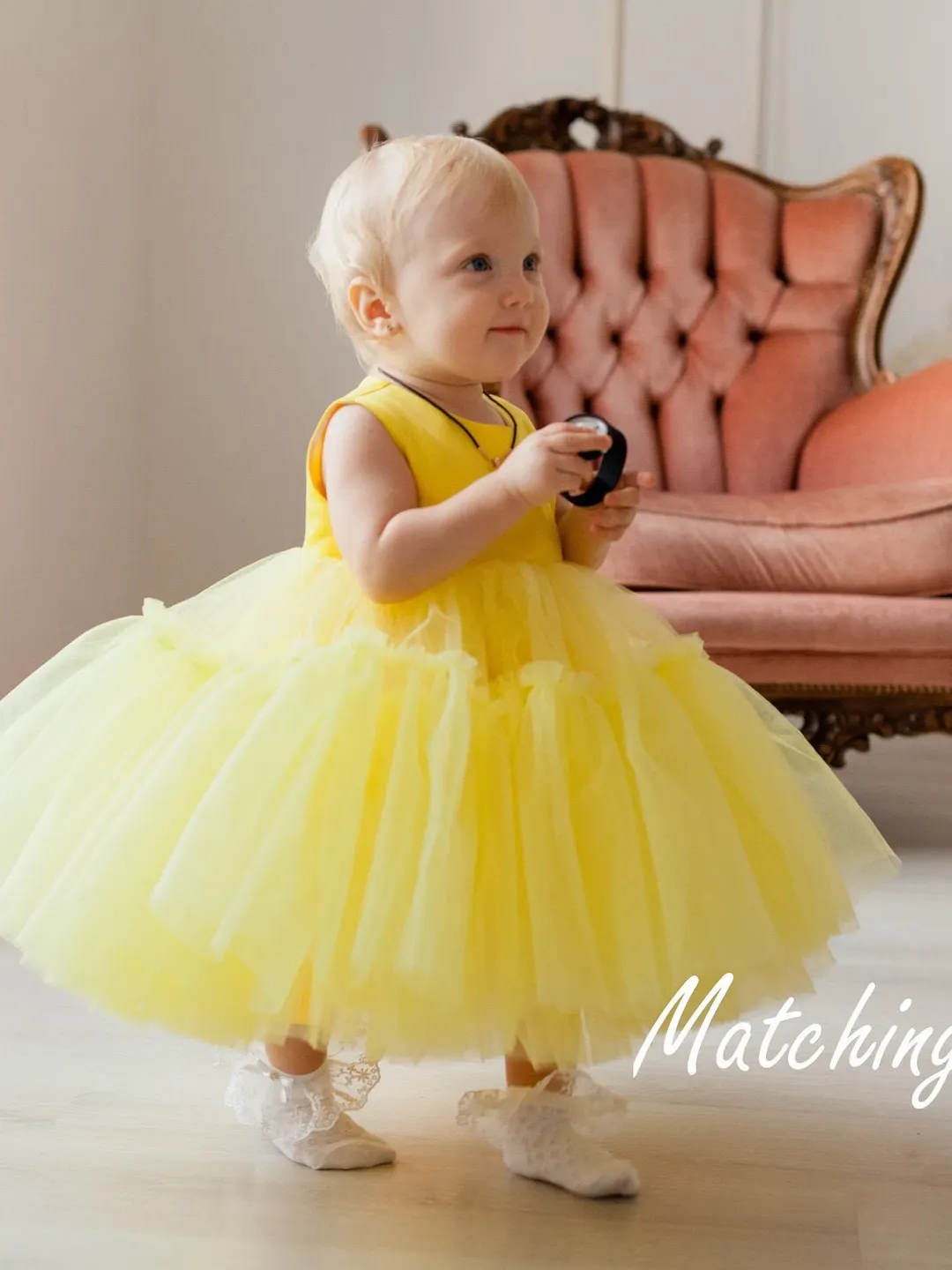 Yellow Baby Tutu Dress, Baby Girl Tulle Dress, 1st Birthday Dress, Princess Tutu Dress, Summer Girl Dress, Girl Sundress, Flower Girl Dress