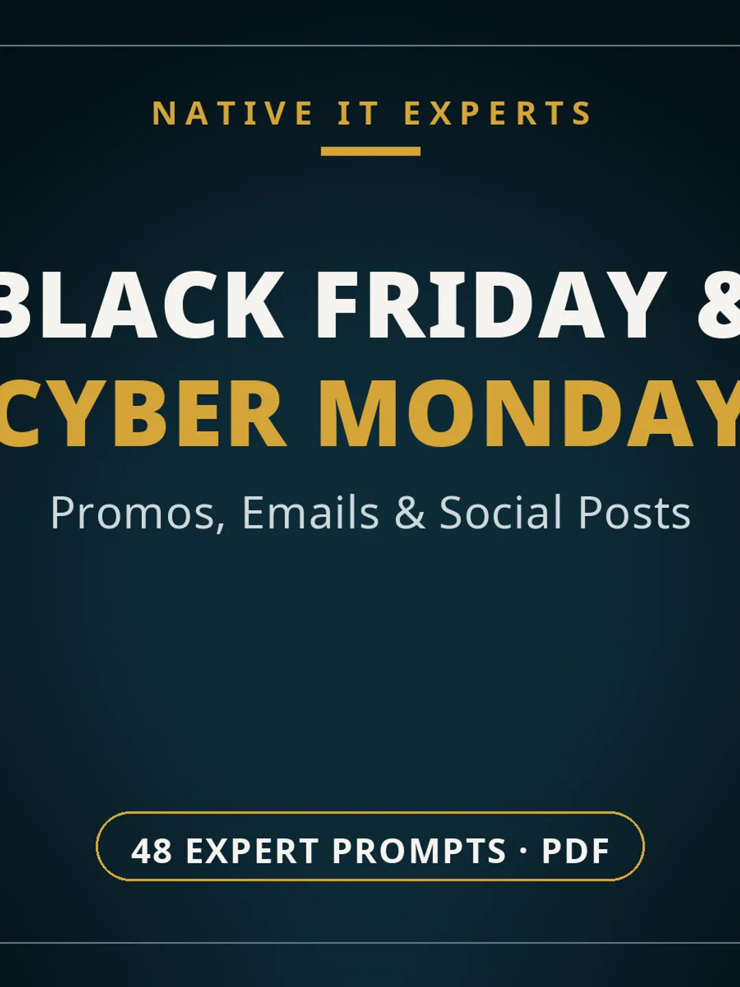 Black Friday & Cyber Monday Sales Content Prompt Pack