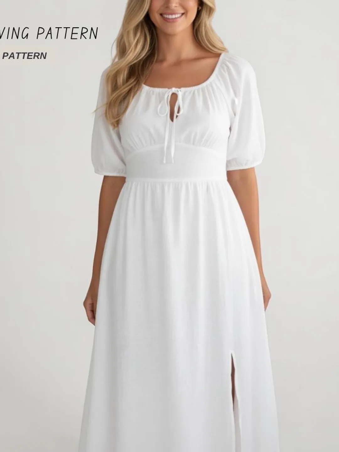 Vintage-Inspired Nightgown Sewing Pattern | Empire Waist Dress (PDF Pattern) Vintage-Inspired Nightgown Sewing Pattern | Empire Waist Dress (PDF Pattern)
