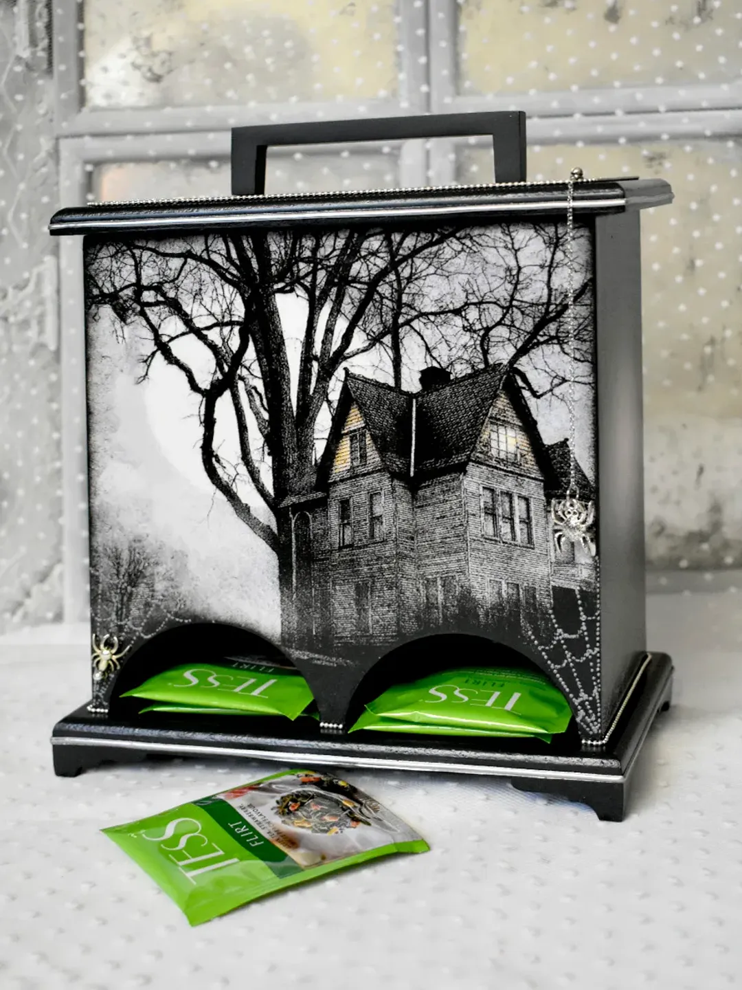 Grey Tea House OLD HOUSE double box for disposable tea bags for storing tea