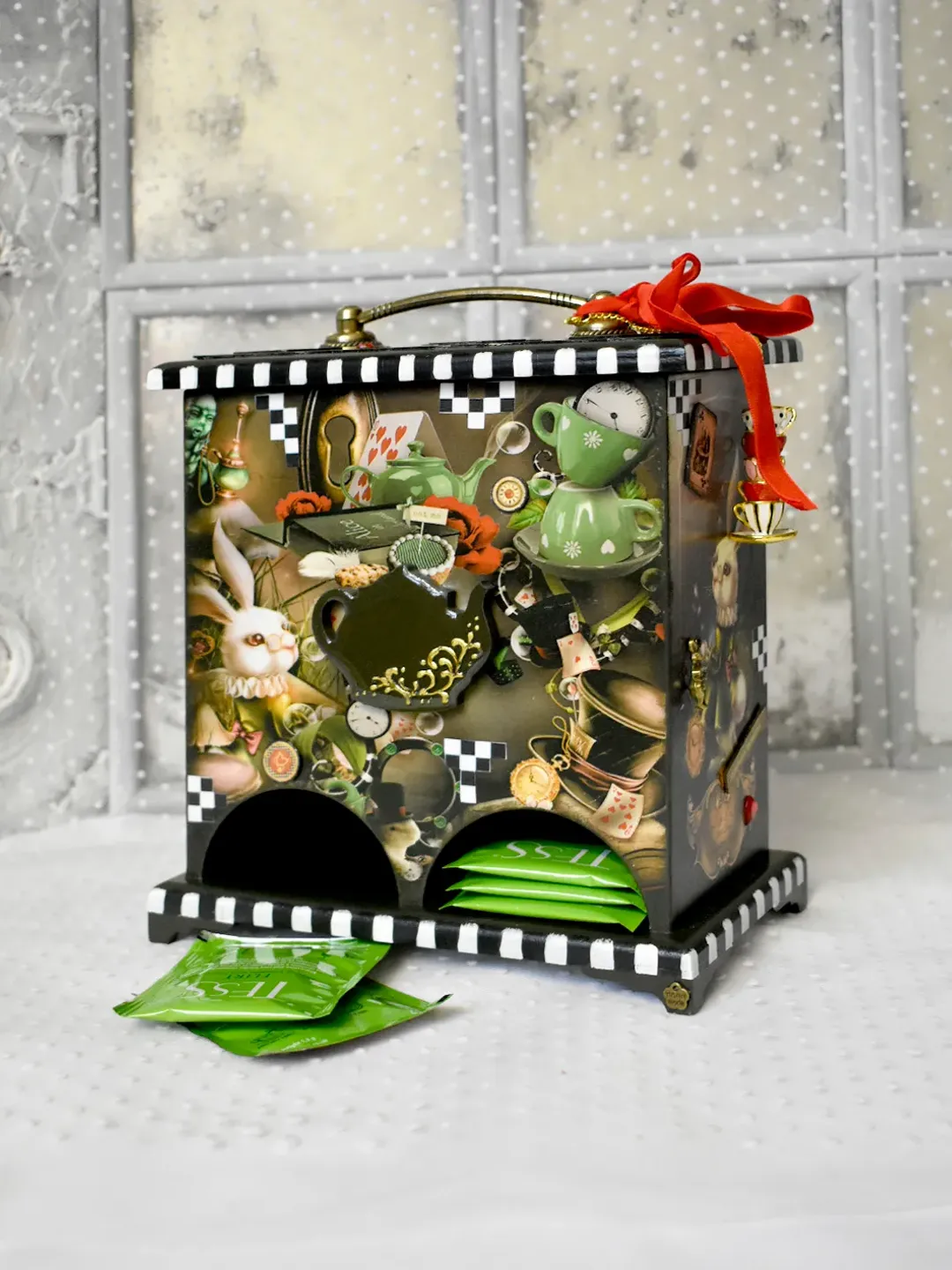 ALICE green Tea House for Storing Disposable Tea Bags