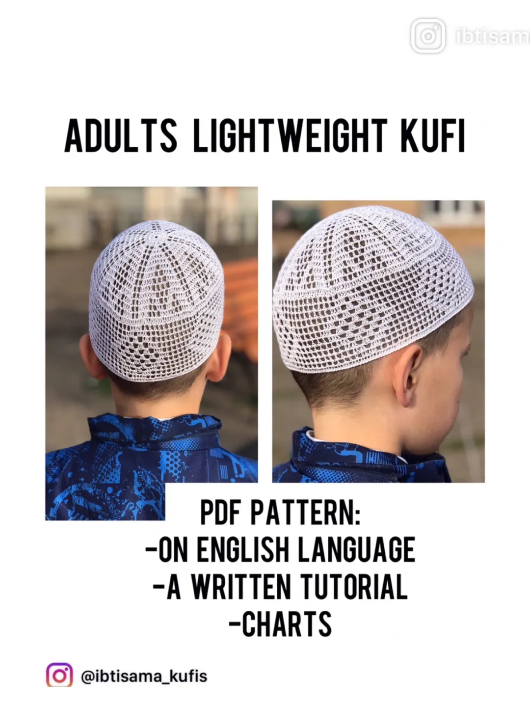 Lightweight crocheted African hat pattern