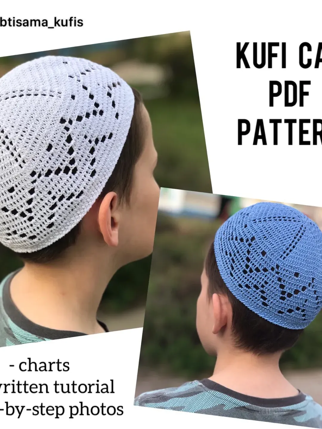 DIY crochet skull cap