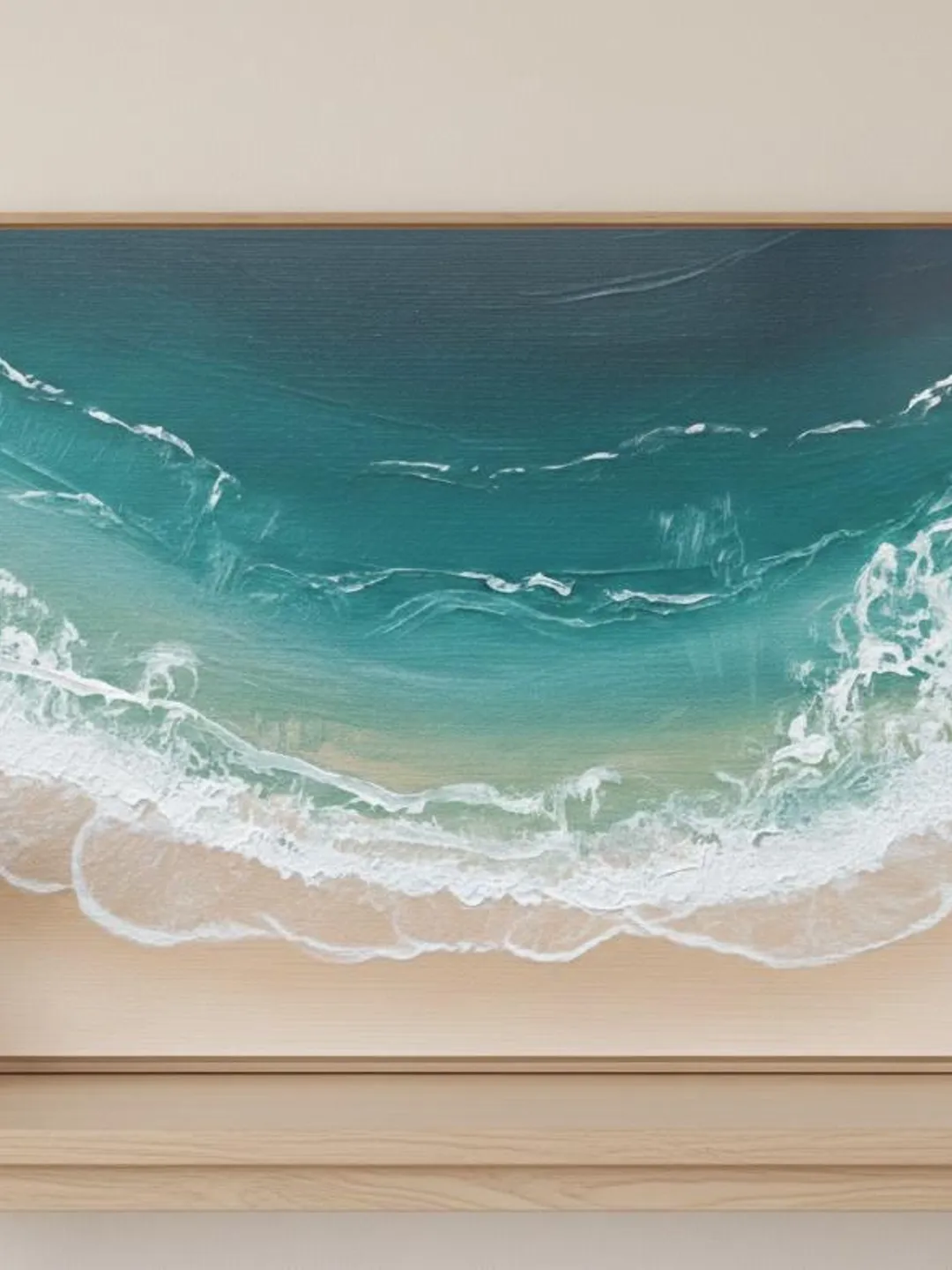 Golden Ocean Sunset Beach – Dramatic Seascape Wall Art Print