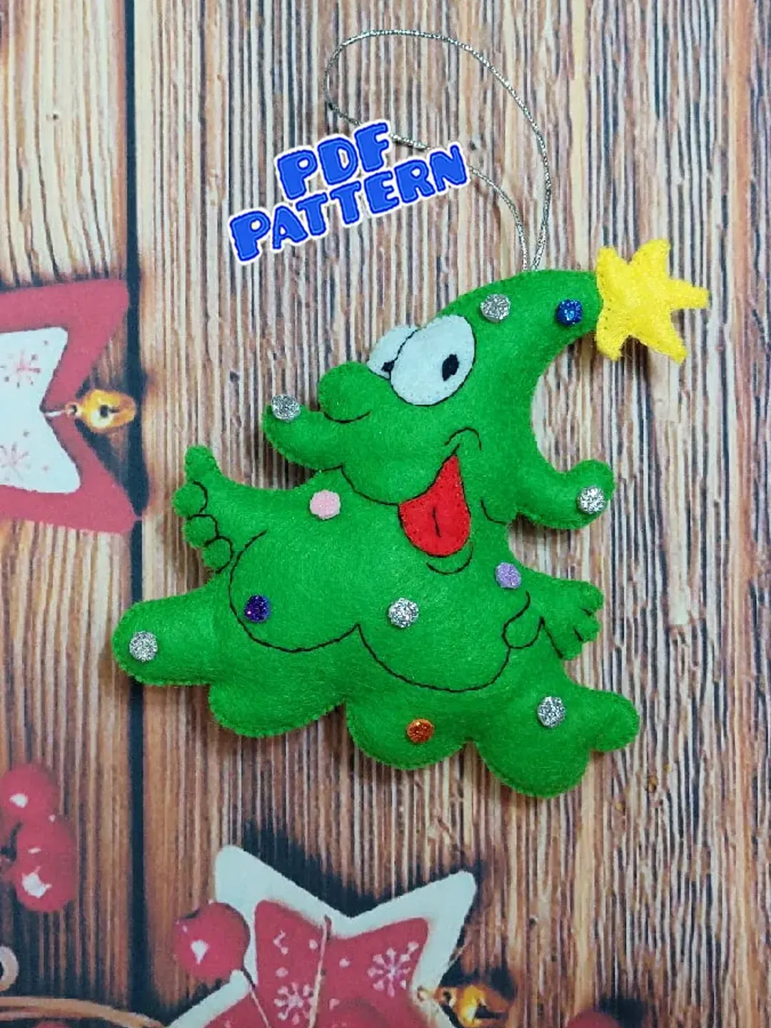 Felt Christmas tree pattern christmas pattern felt pattern PDF
