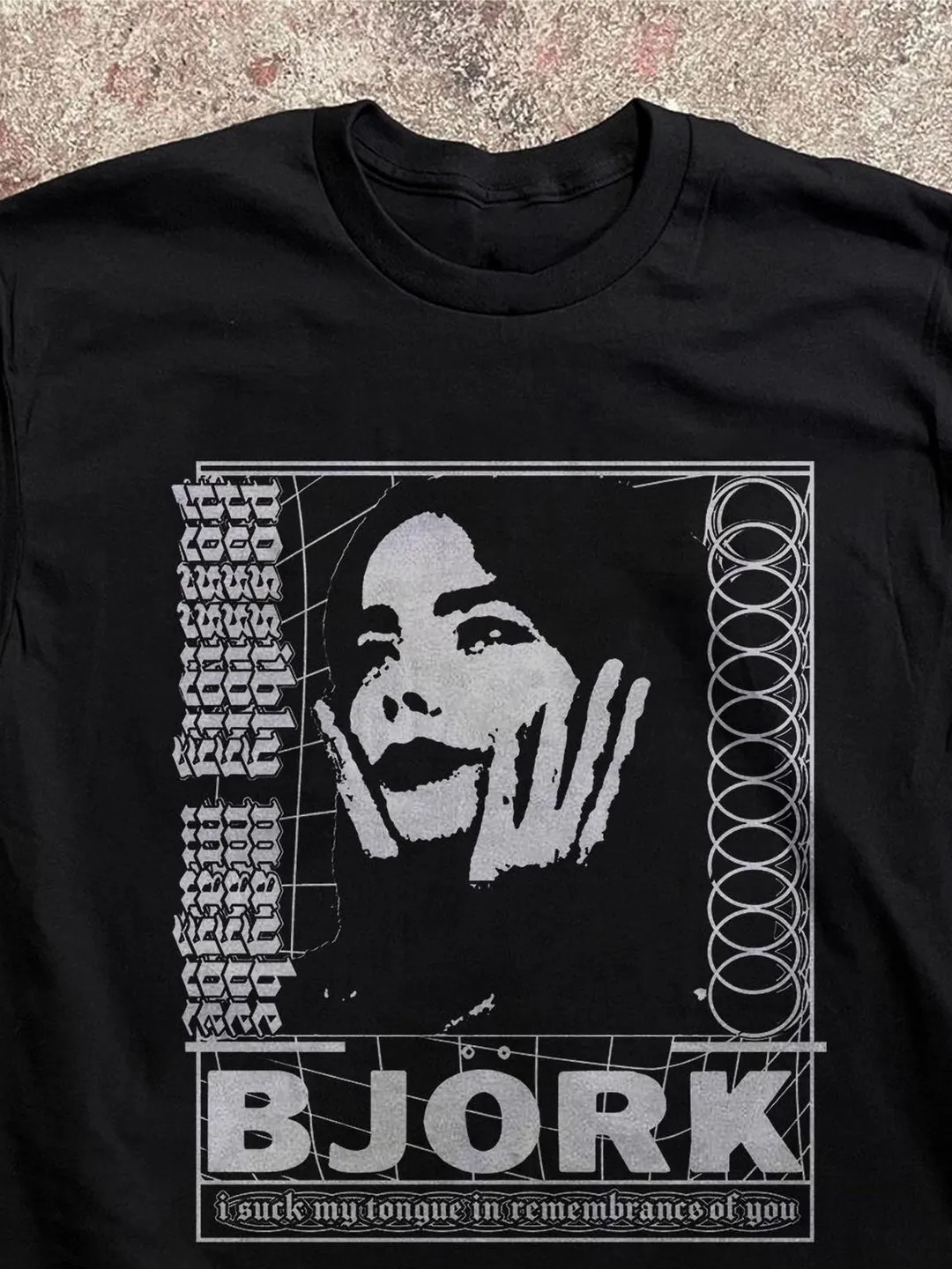 Bjork T-Shirt 90s Bootleg  Vintage  Style Indie Music Graphic Tee Possibly Maybe Goth