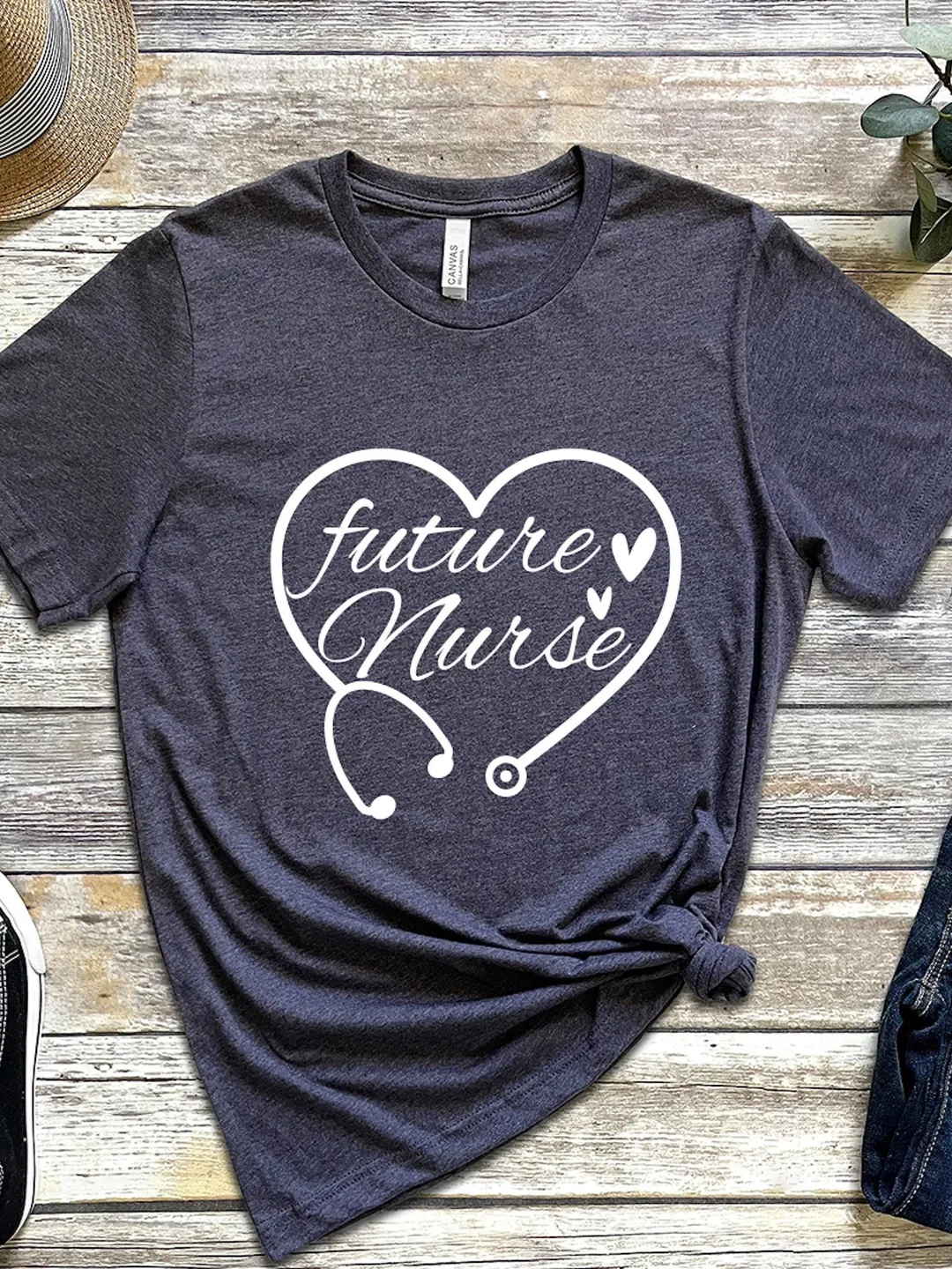 Future Nurse Shirt: Nursing School Tee (Unisex Cotton Blend)