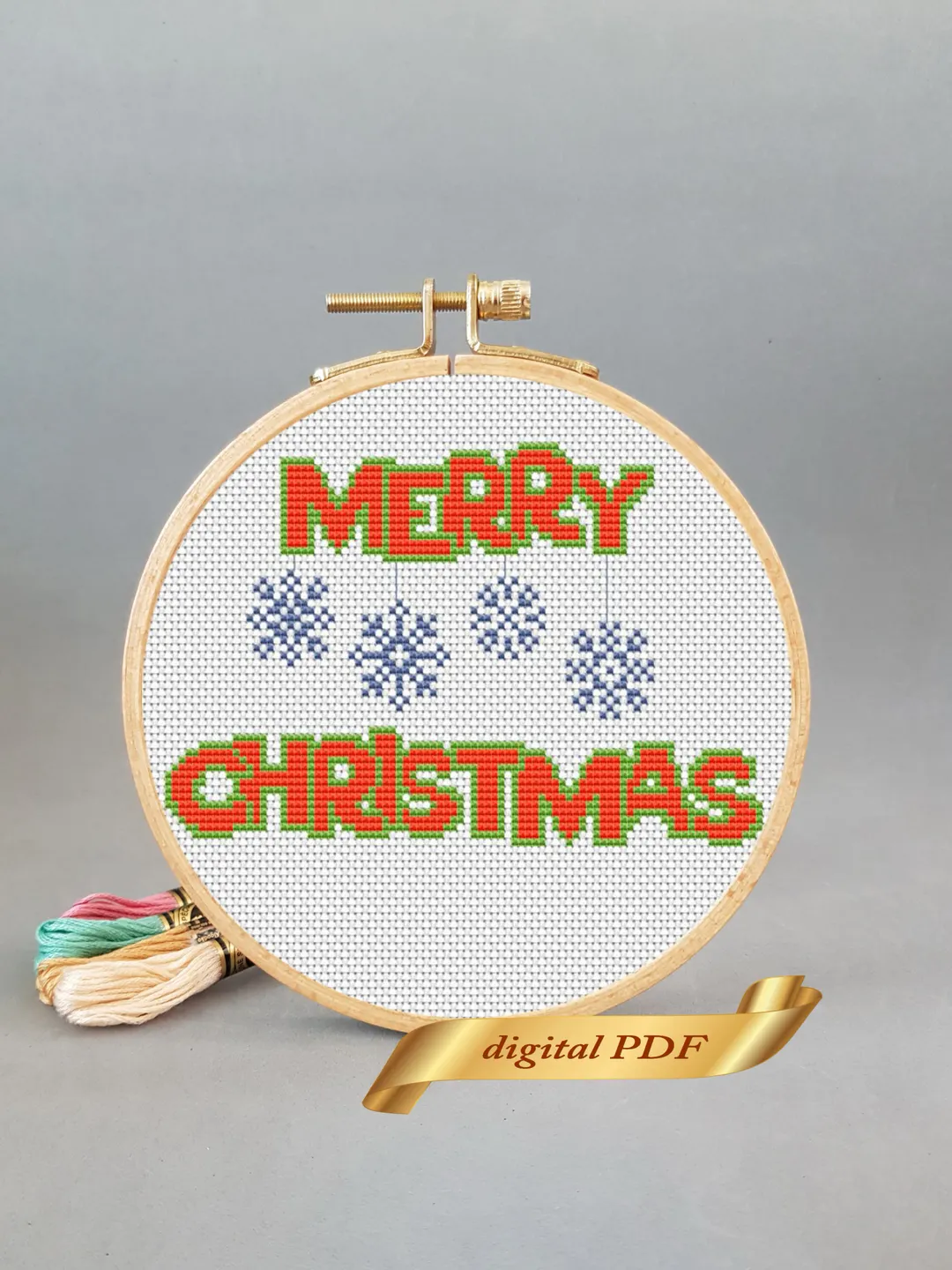 Christmas pattern cross stitch DIY, easy embroidery designs