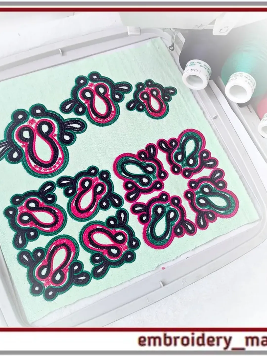 Machine embroidery designs patterns for decorating accessories and home ...
