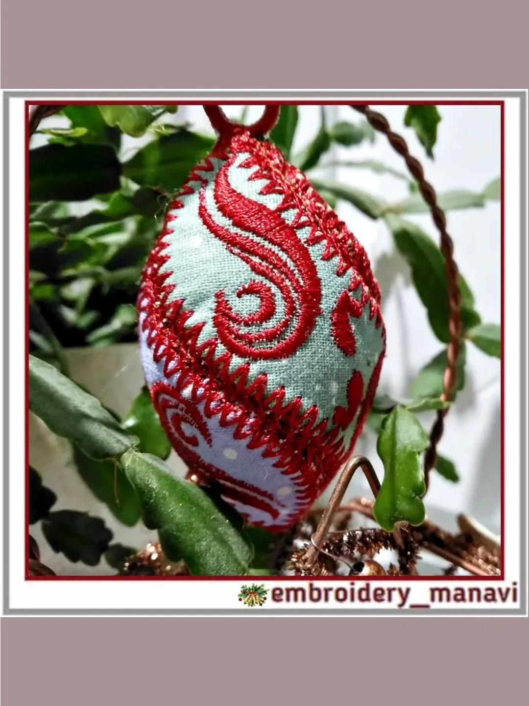 In the hoop Christmas Icicle toy Machine embroidery design