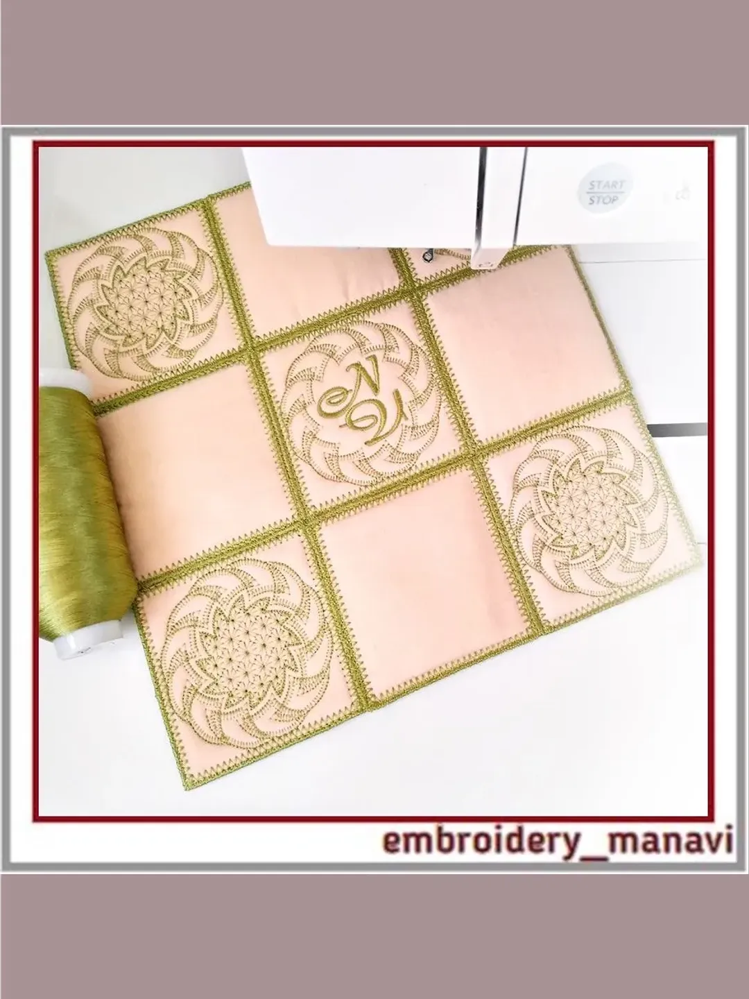In the hoop embroidery designs set for a quilt and patchwork