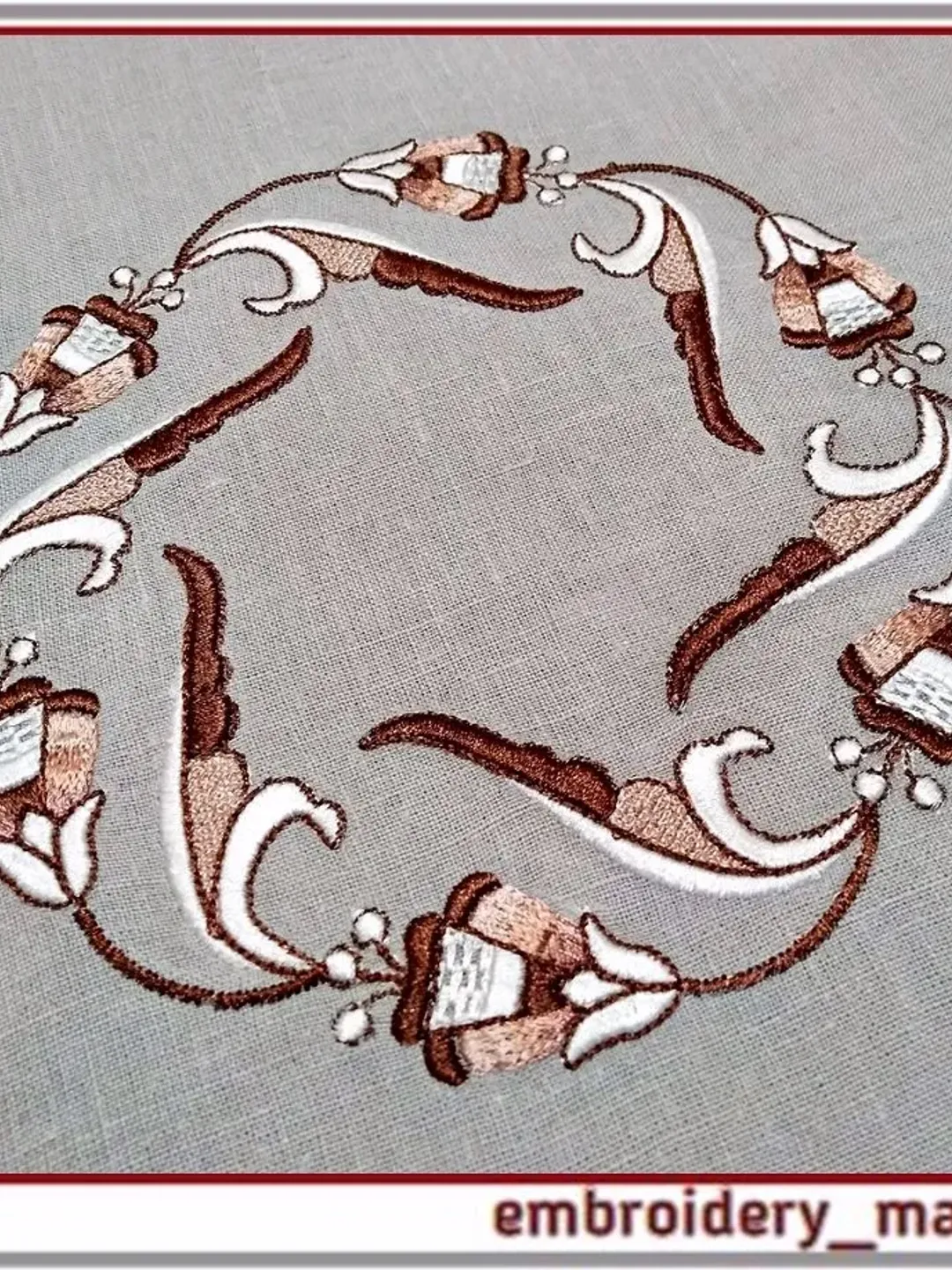 Set of 14 Machine Embroidery Floral Designs