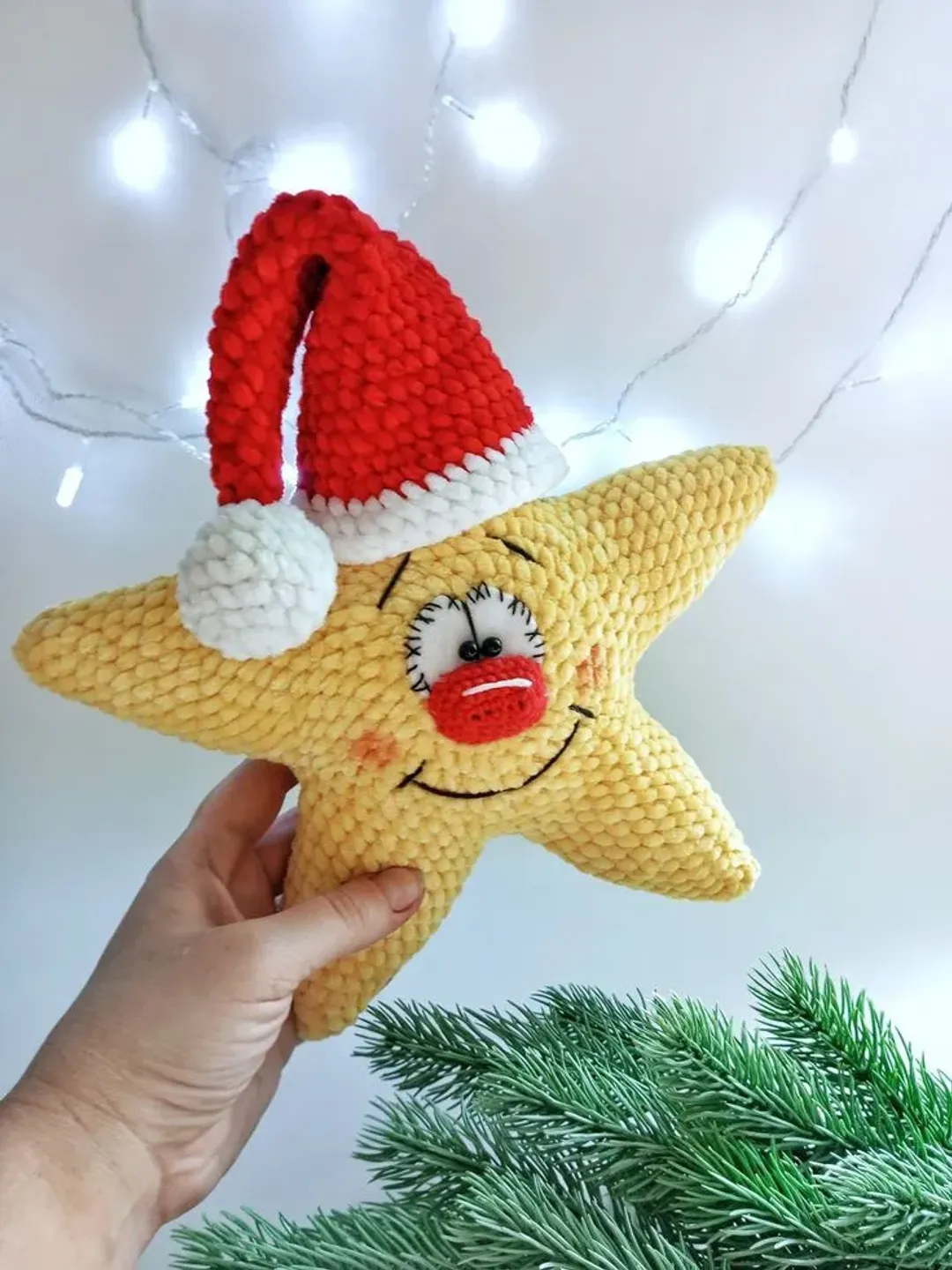 Crochet Christmas Star, crochet pattern PDF