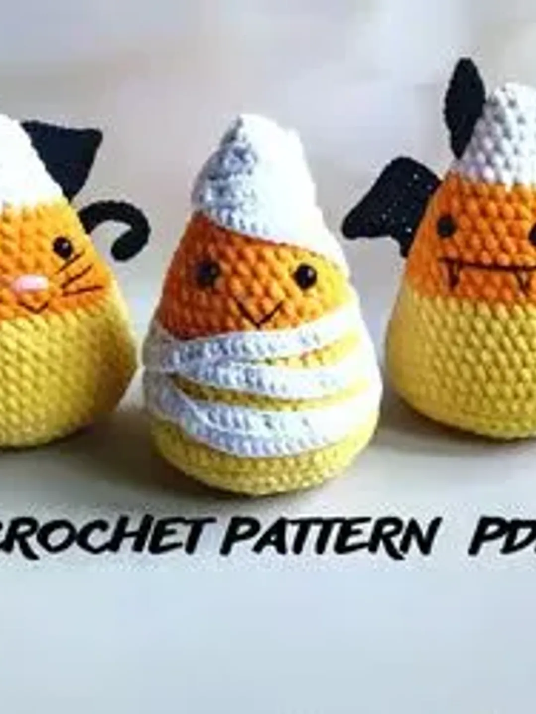 candy corn, halloween decor, Crochet pattern, PDF