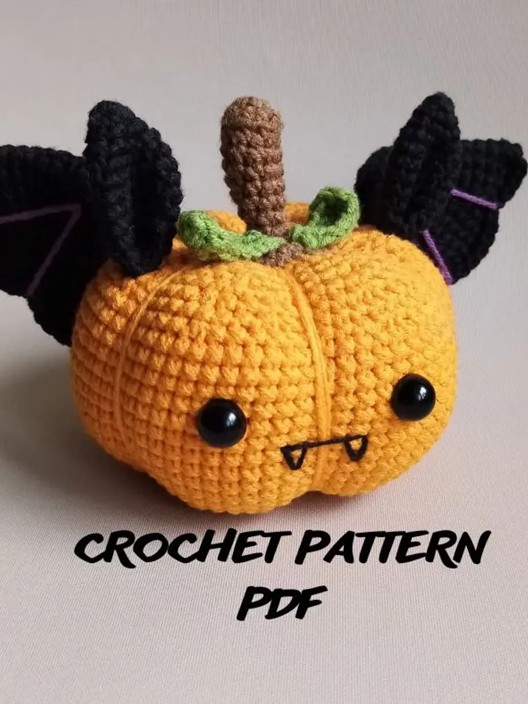 Crochet Halloween Decoration, halloween pumpkin, crochet pattern PDF