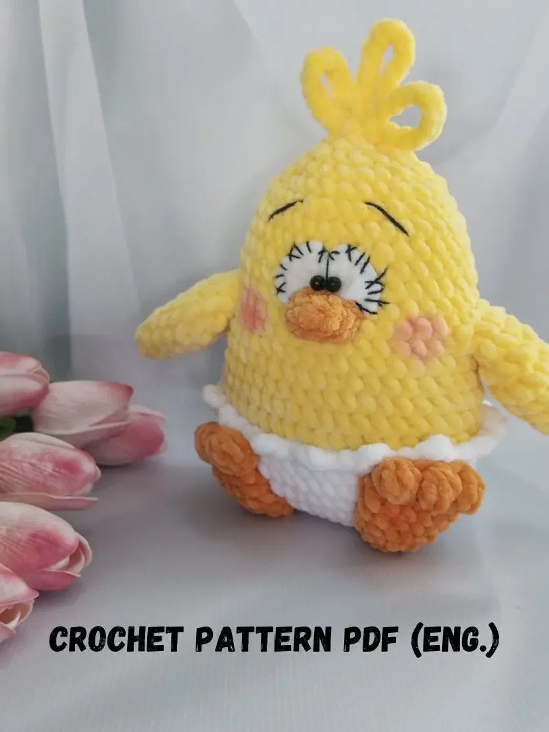 Crochet chick pattern Amigurumi chick pattern Easter chick pattern