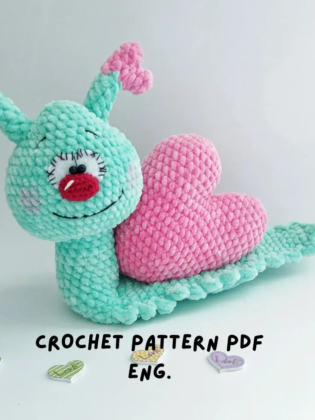Snail toy crochet pattern PDF, amigurumi snail, nursery decoration crochet, snail pattern amigurumi toys plush