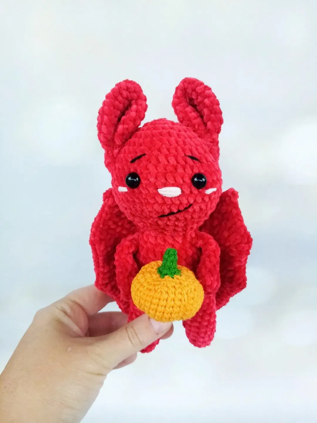 BABY BAT crochet pattern, easy halloween amigurumi, PDF Digital