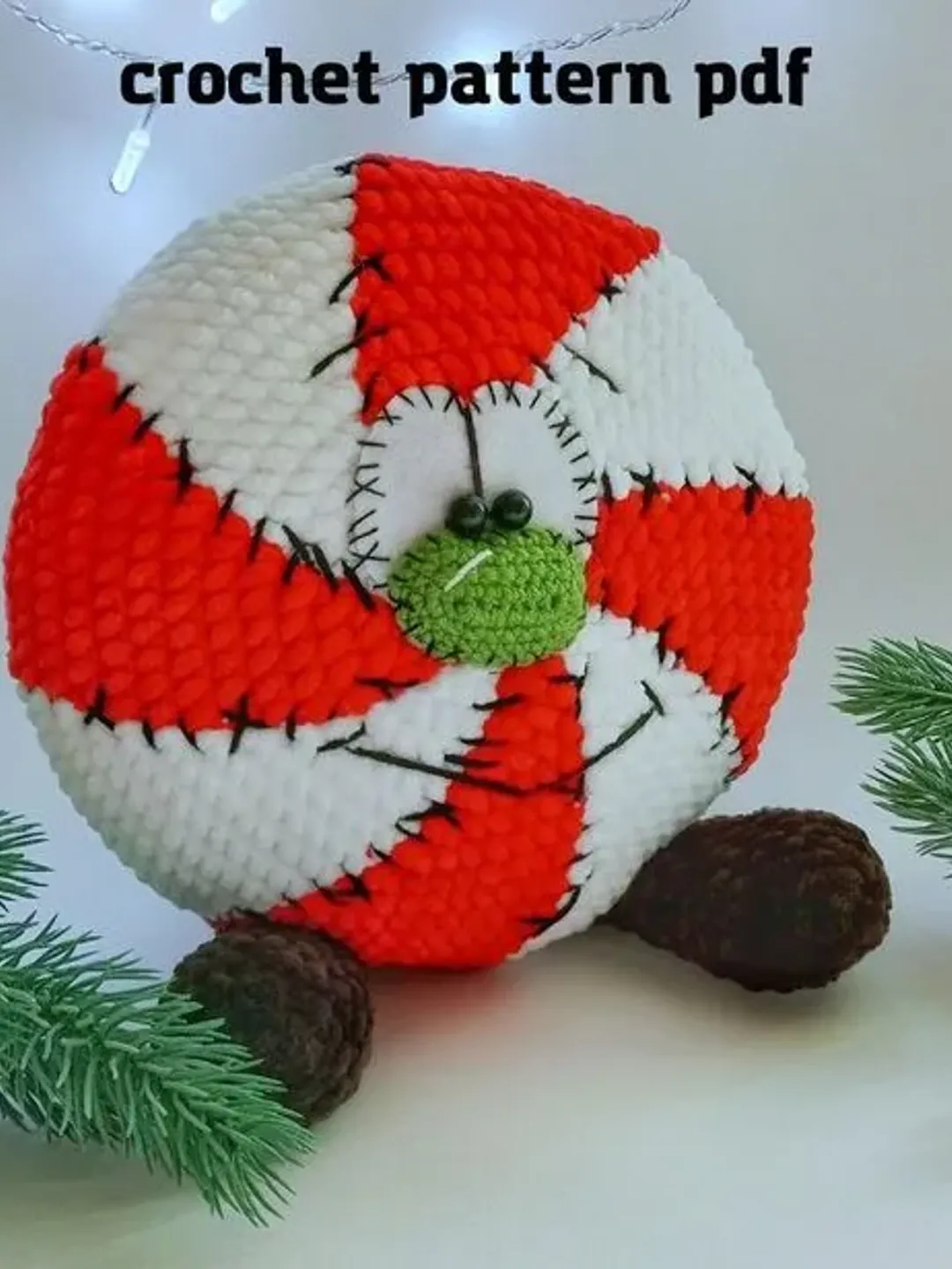Crochet Christmas Candy, crochet pattern PDF
