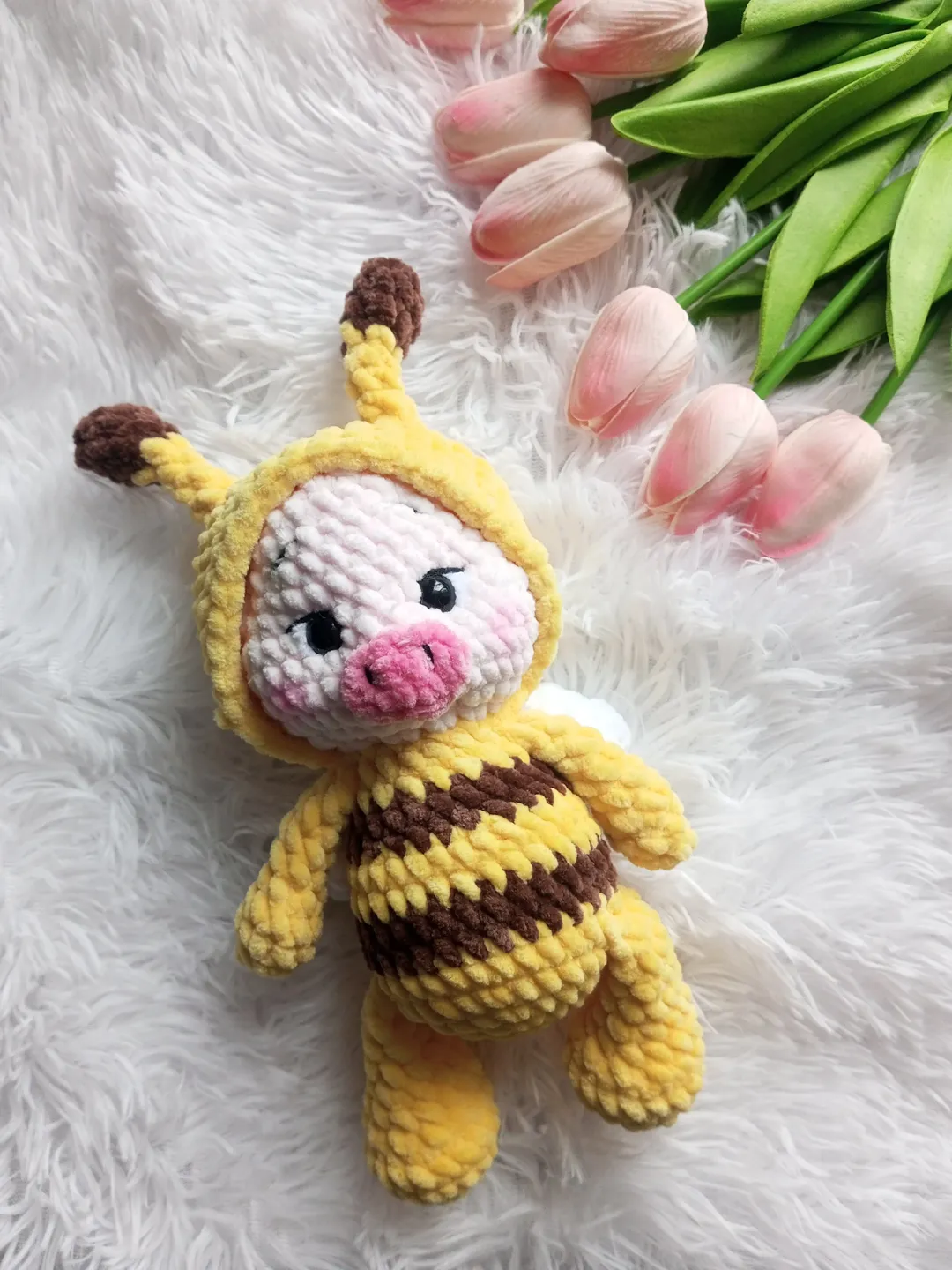 PIG CROCHET PATTERN - Amigurumi piggy plush pattern - Stuffed farm Animal toy - Easy to follow English Pdf tutorial