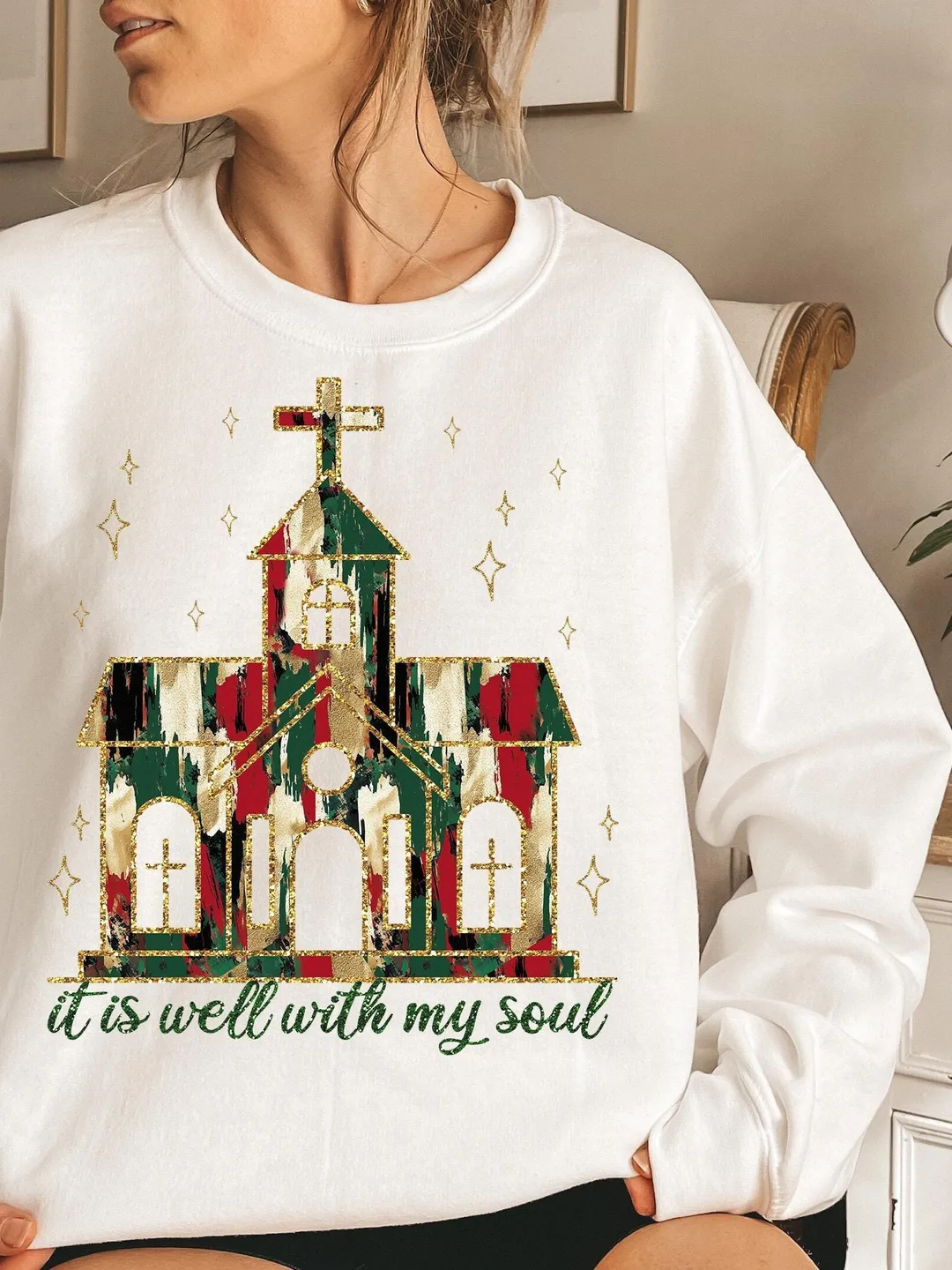 Church PNG It Is Well With My Soul PNG Christian Shirt Sublimation Design Christian Christmas Religious PNG Scriptures Christmas Png